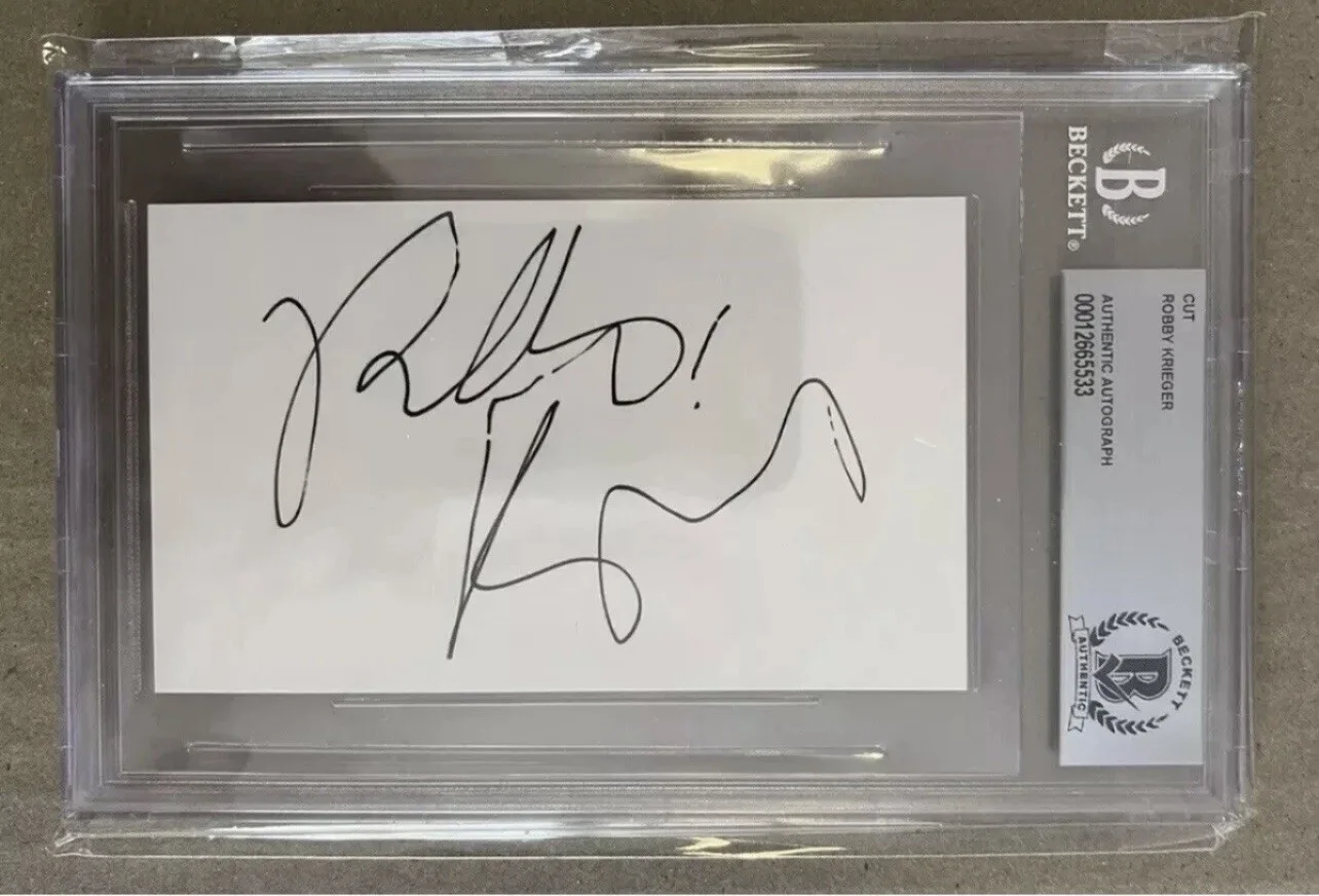 The Doors All 4 Signed BAS & JSA COA's Jim Morrison RARE Autograph Collection, image 5