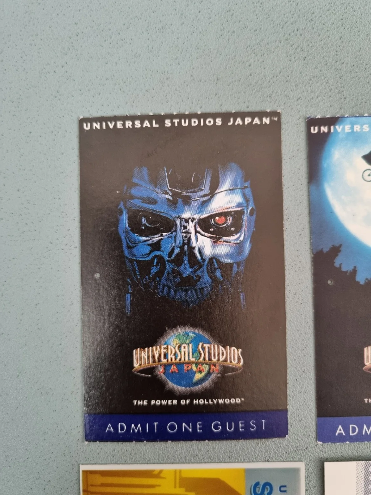 Vintage 2000's Universal Studios Japan Admission Used Ticket Terminator E.T. USJ, image 2