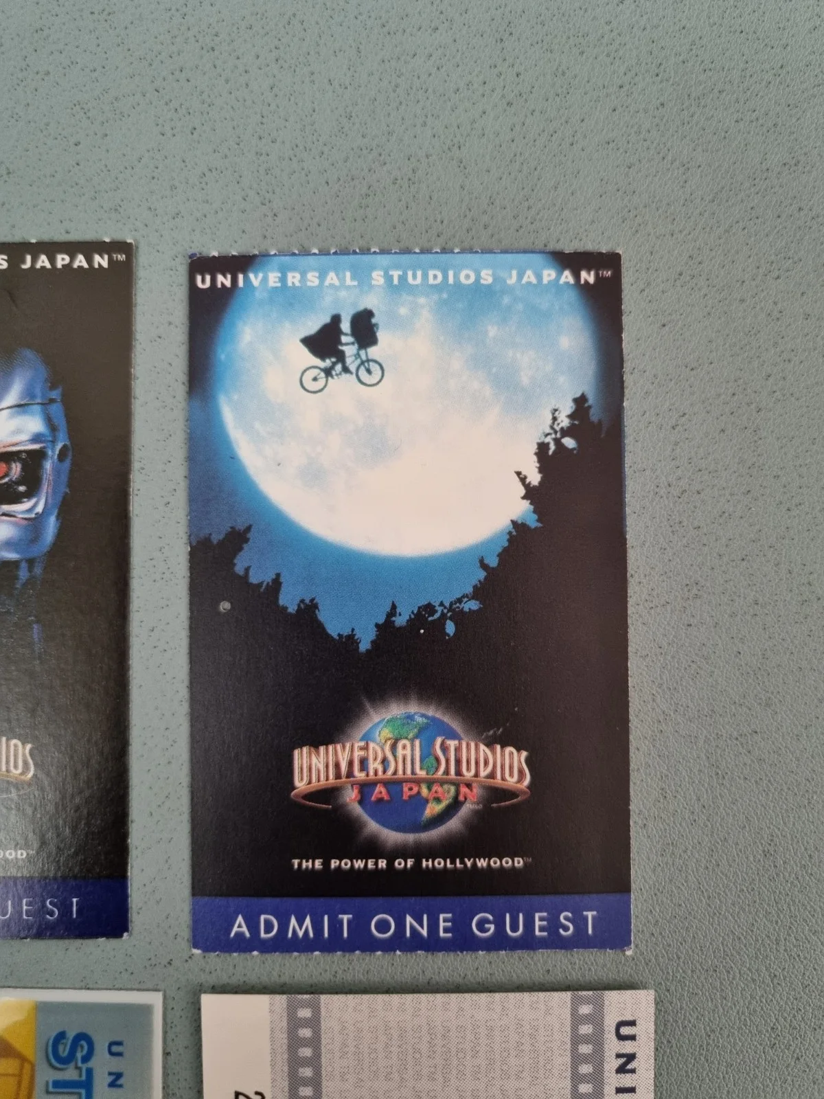 Vintage 2000's Universal Studios Japan Admission Used Ticket Terminator E.T. USJ, image 3