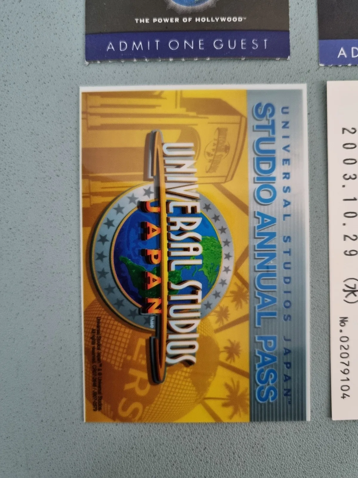 Vintage 2000's Universal Studios Japan Admission Used Ticket Terminator E.T. USJ, image 4