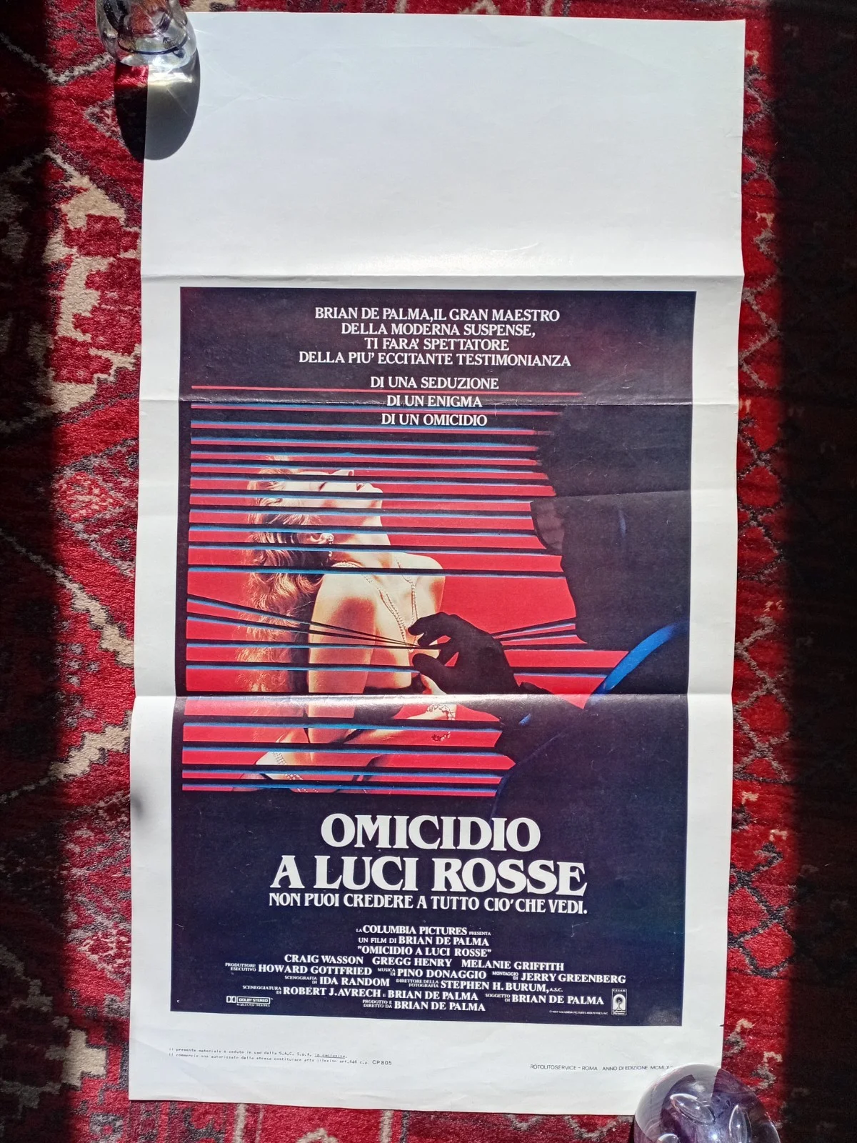 Body Double 1984 De Palma ORIGINAL Italian Locandina Poster - 59cm x 32.5cm, изображение 3