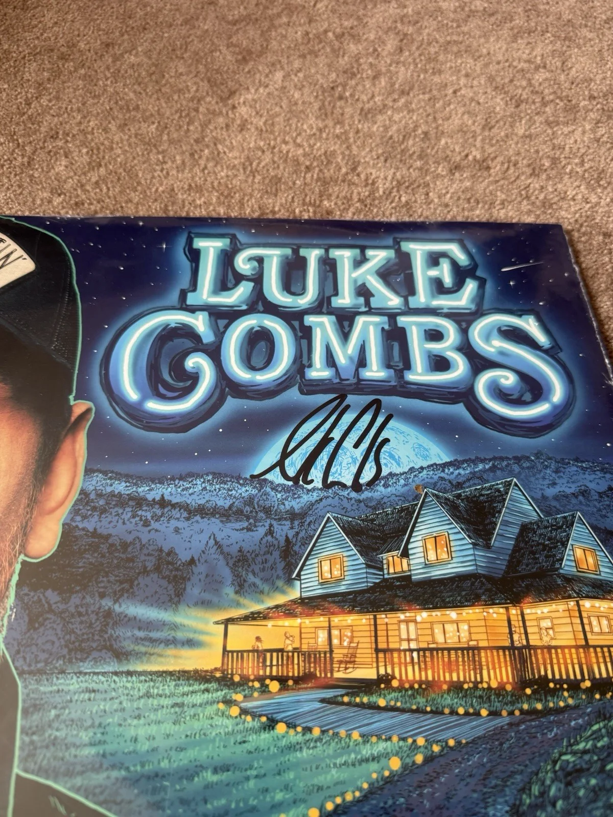 Luke Combs Gettin Old Signed Vinyl LP Beckett BAS Autograph Country Album Sealed, image 2