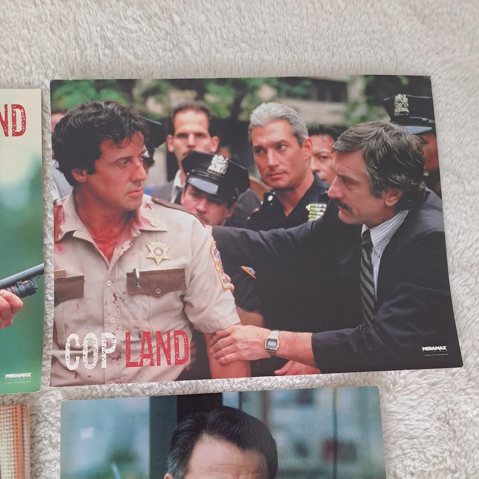 Set of 4 X MOVIE Lobby Cards 14"×11" Cop Land miramax movies.Slyvester Stallone, изображение 3