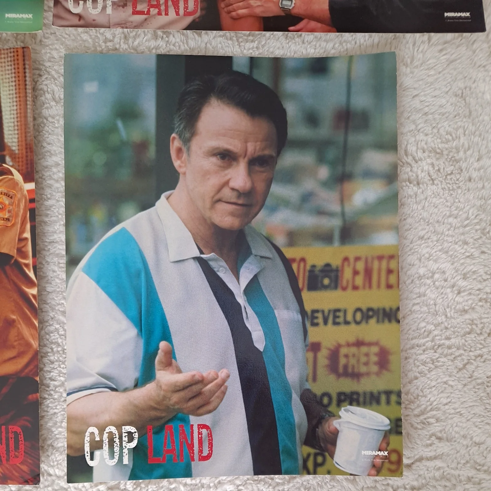 Set of 4 X MOVIE Lobby Cards 14"×11" Cop Land miramax movies.Slyvester Stallone, изображение 4