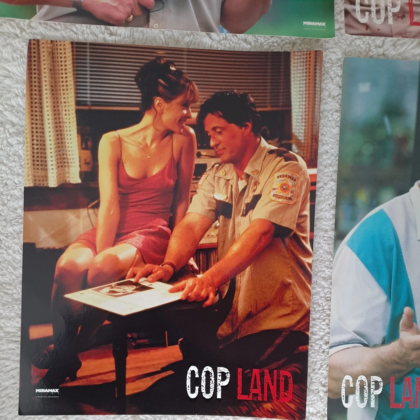 Set of 4 X MOVIE Lobby Cards 14"×11" Cop Land miramax movies.Slyvester Stallone, изображение 5
