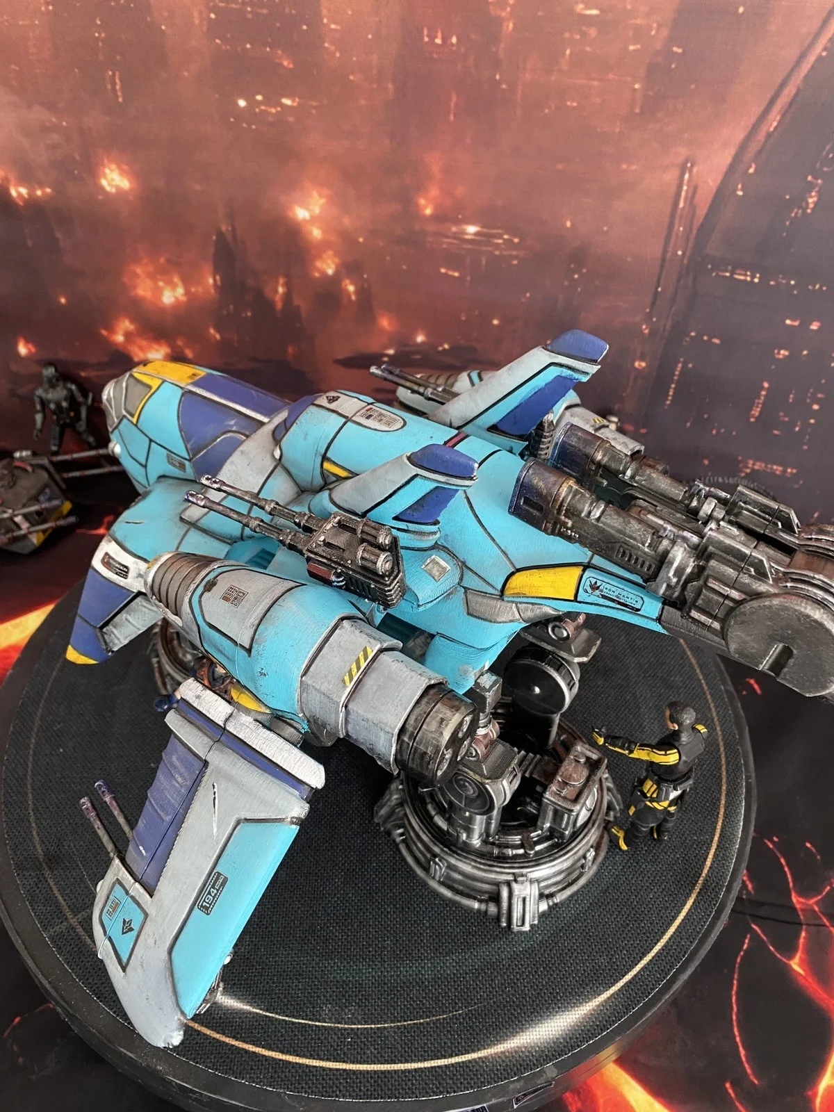 Tyrell Sector Interceptor K-410 | Custom Blade Runner Gunship vintage Diorama, image 3