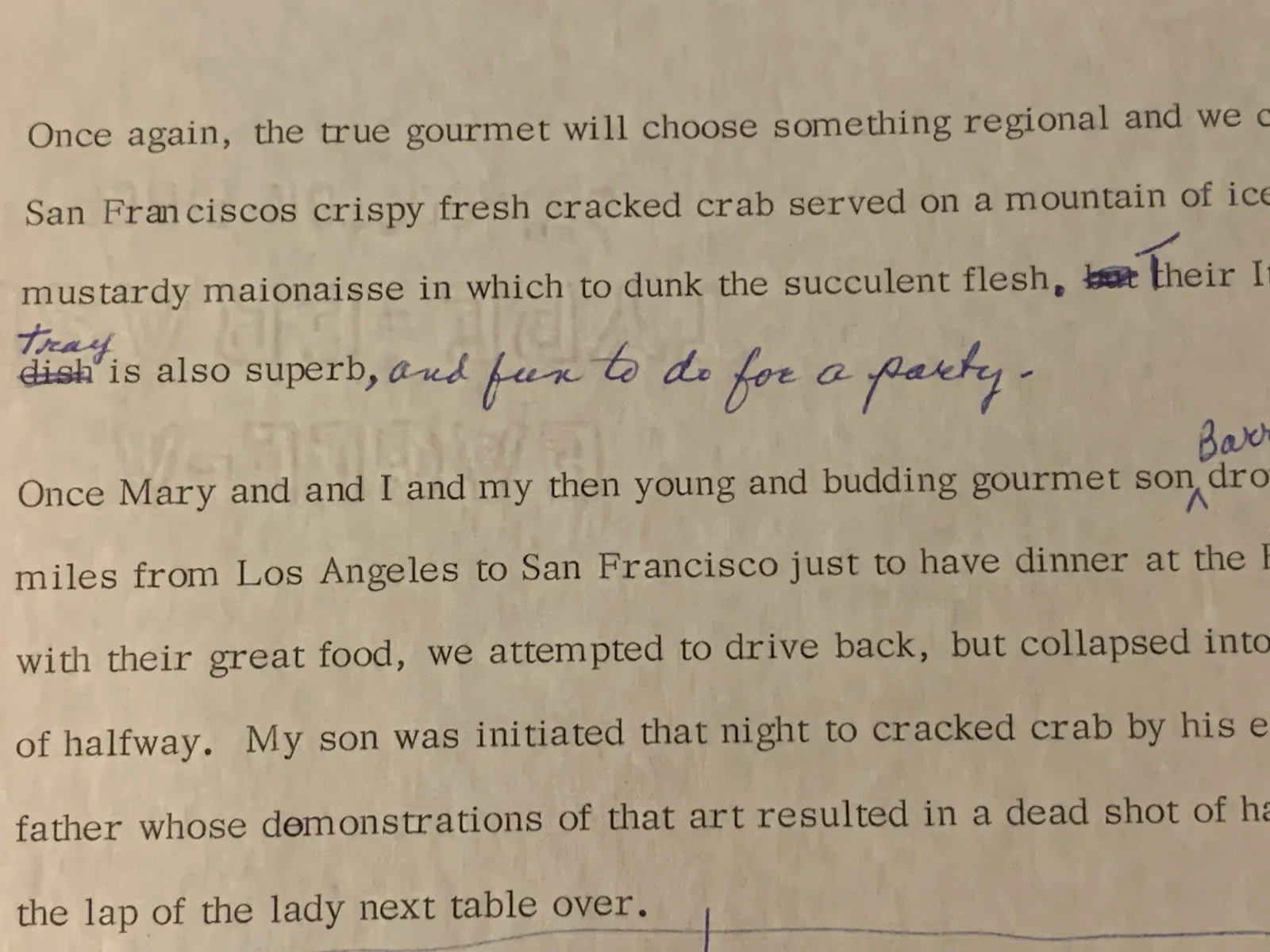Vincent Price — Vincent Price Estate Annotated Page From “A Treasury Of Great Recipes!” 22f, image 3