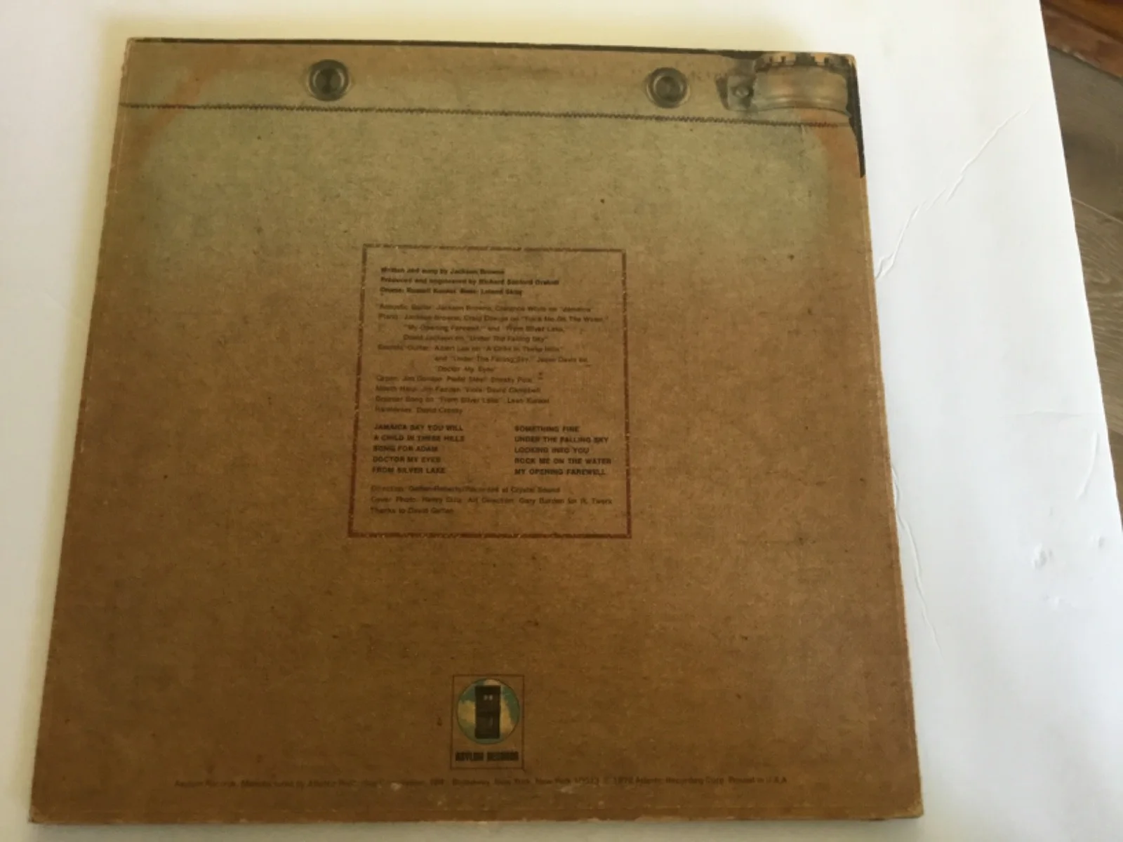 JACKSON BROWNE SIGNED ALBUM VINYL “SATURATE BEFORE USING “ AUTOGRAPHED, image 3