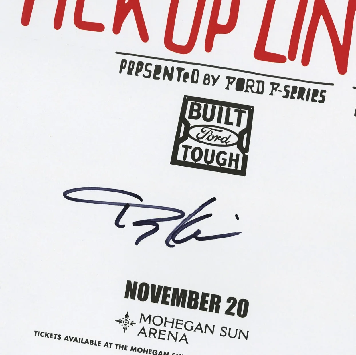 Toby Keith autographed concert poster, image 2