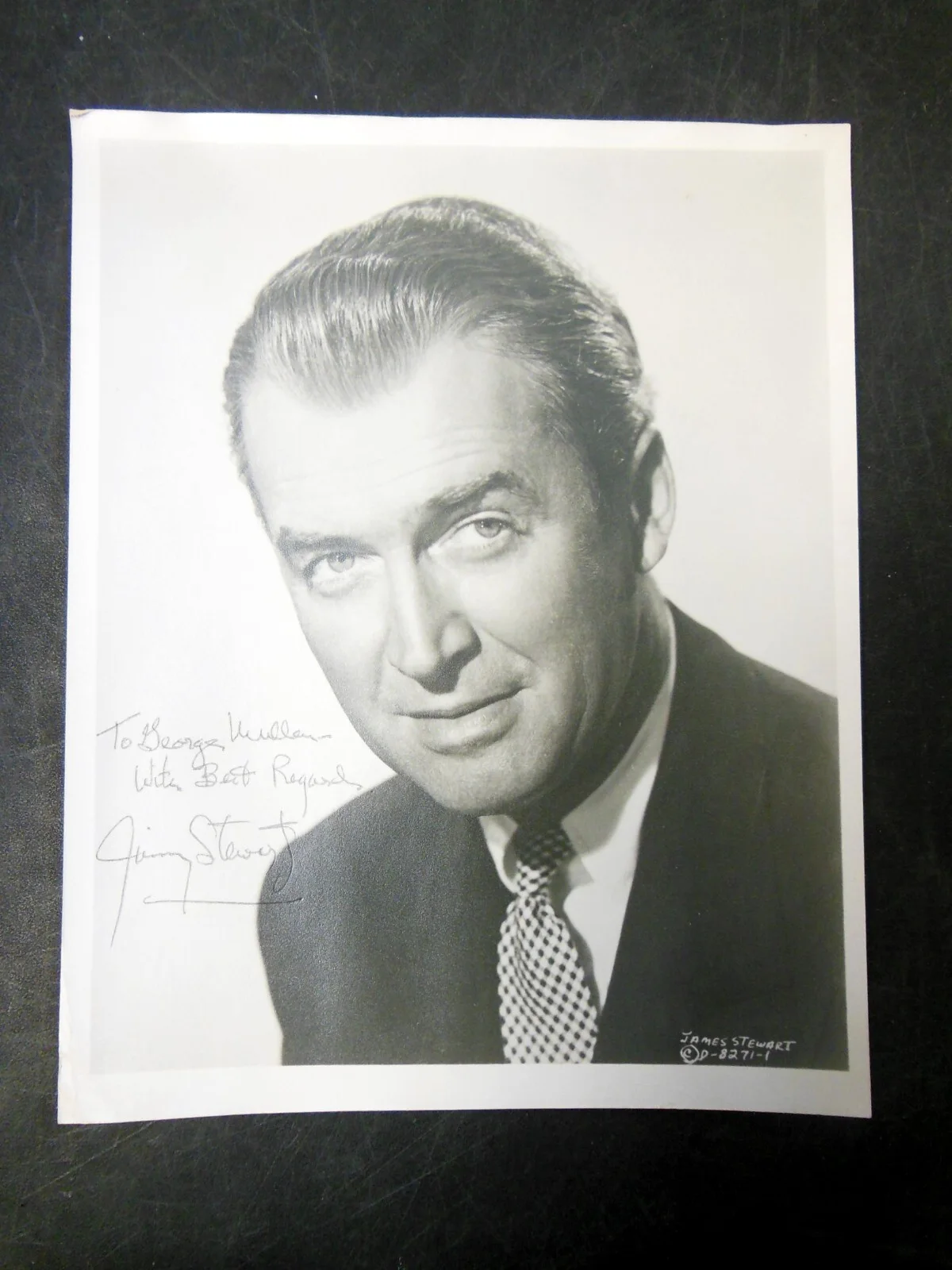 Jimmy Stewart — Rare Jimmy Stewart Vintage, All Original, Hand Signed 8x10 B&W Photo, изображение 2