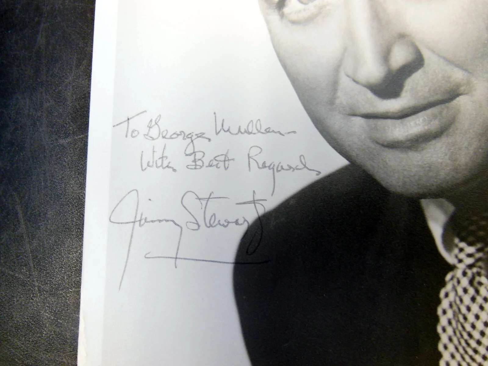 Jimmy Stewart — Rare Jimmy Stewart Vintage, All Original, Hand Signed 8x10 B&W Photo, изображение 3