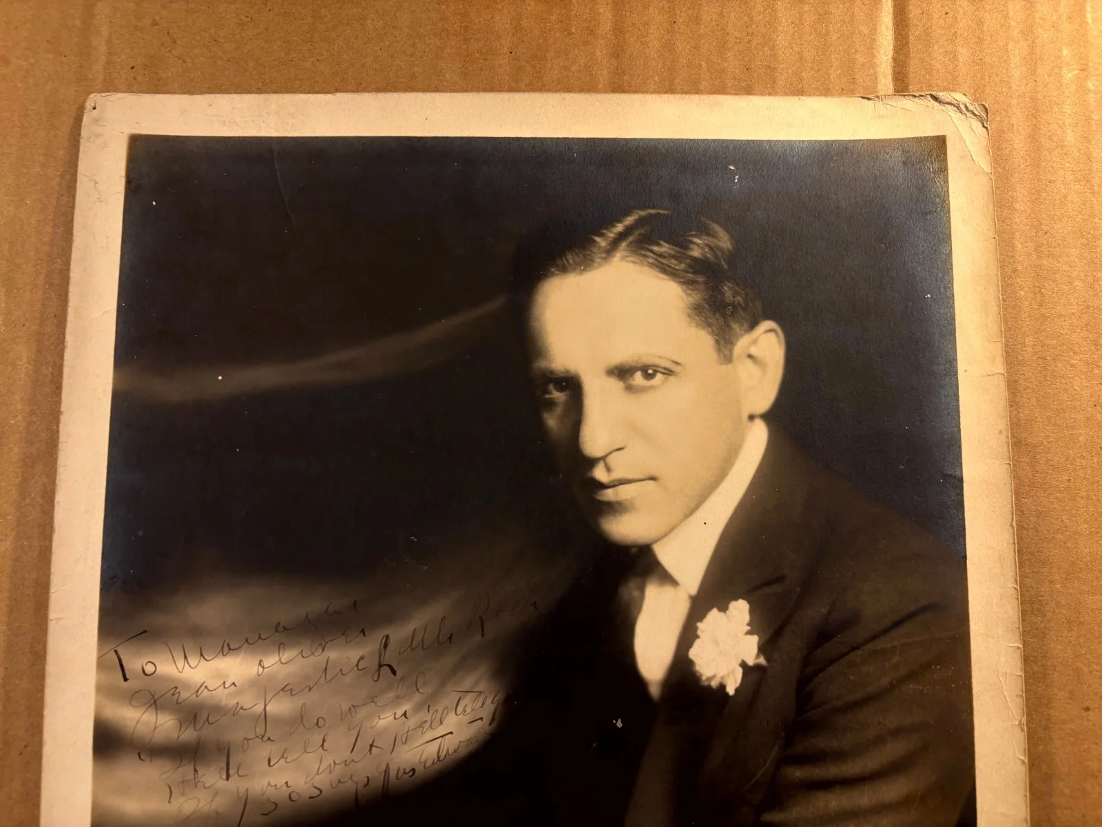 Gus Edwards Very Rare Very Early Autographed Oversize 11/14 Photo The Star Maker, image 2