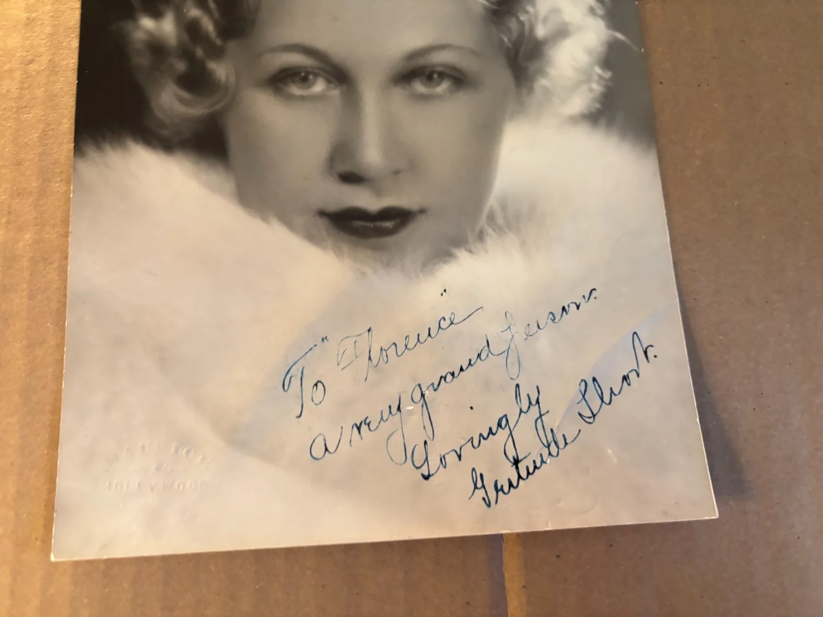 Gertrude Short Very Rare Very Early Autographed Photo 20s Telephone Girl, изображение 3