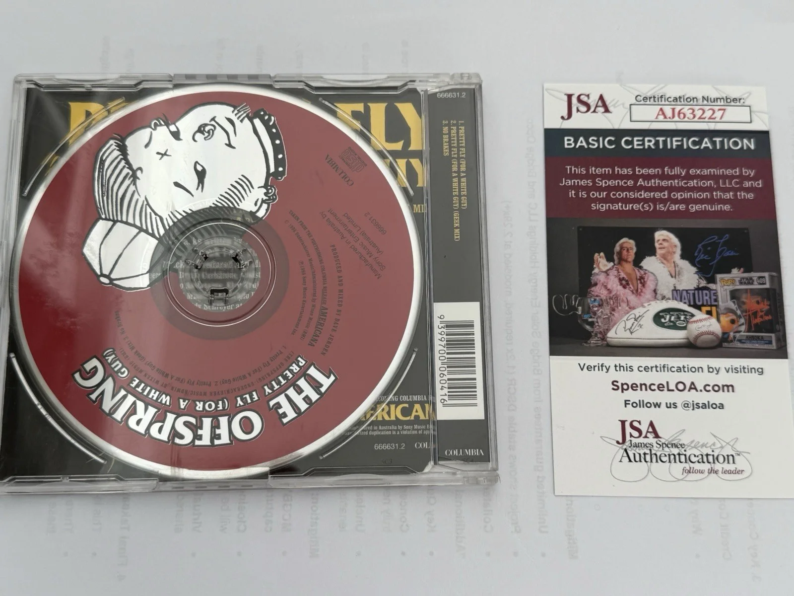 Dexter Holland & Noodles Signed the Offspring Pretty Fly CD JSA COA Autograph, изображение 4