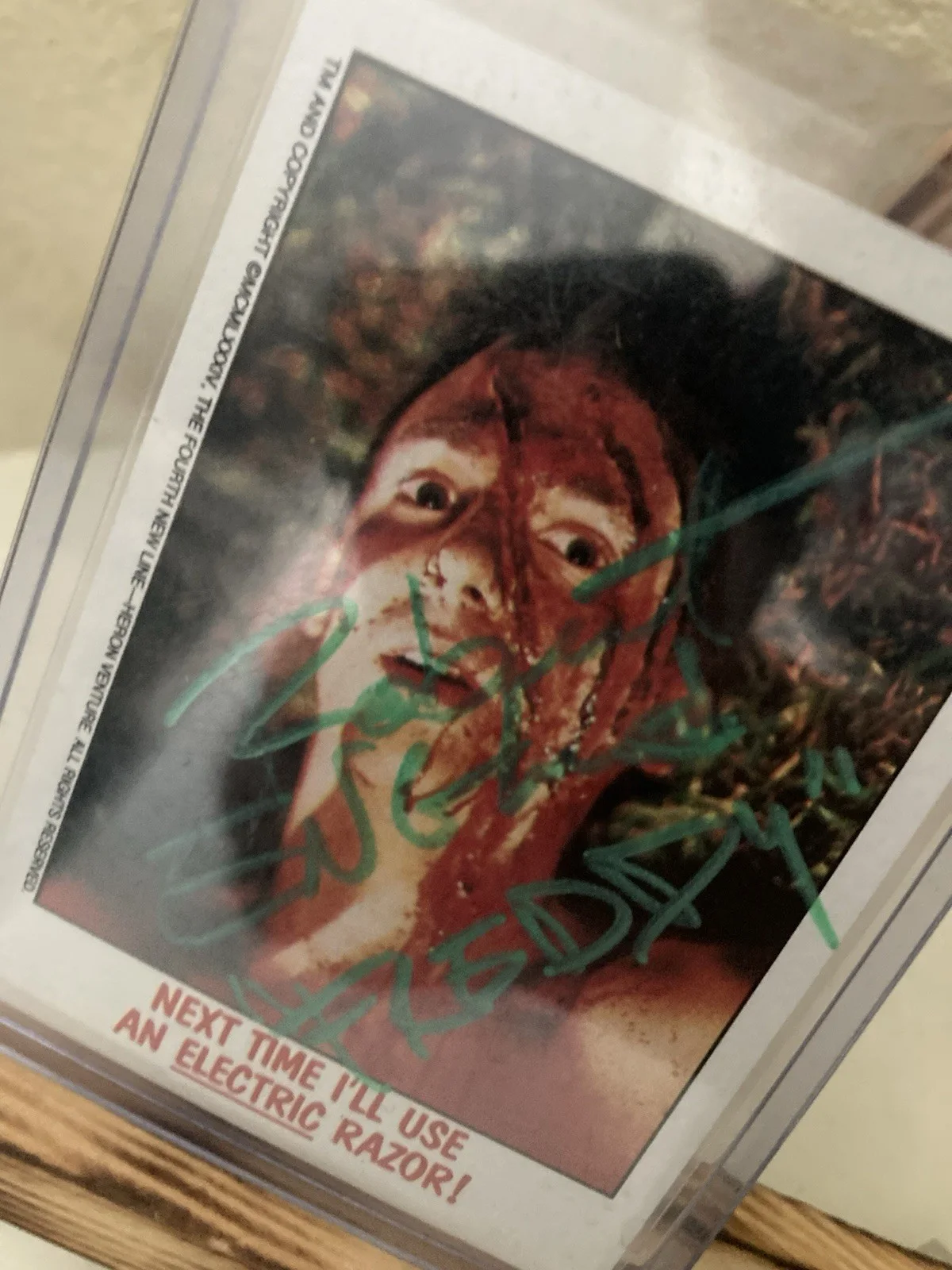 Signed Robert Englund “Freddy” On Card Auto 1986 A Nightmare On Elm Street Card, image 4