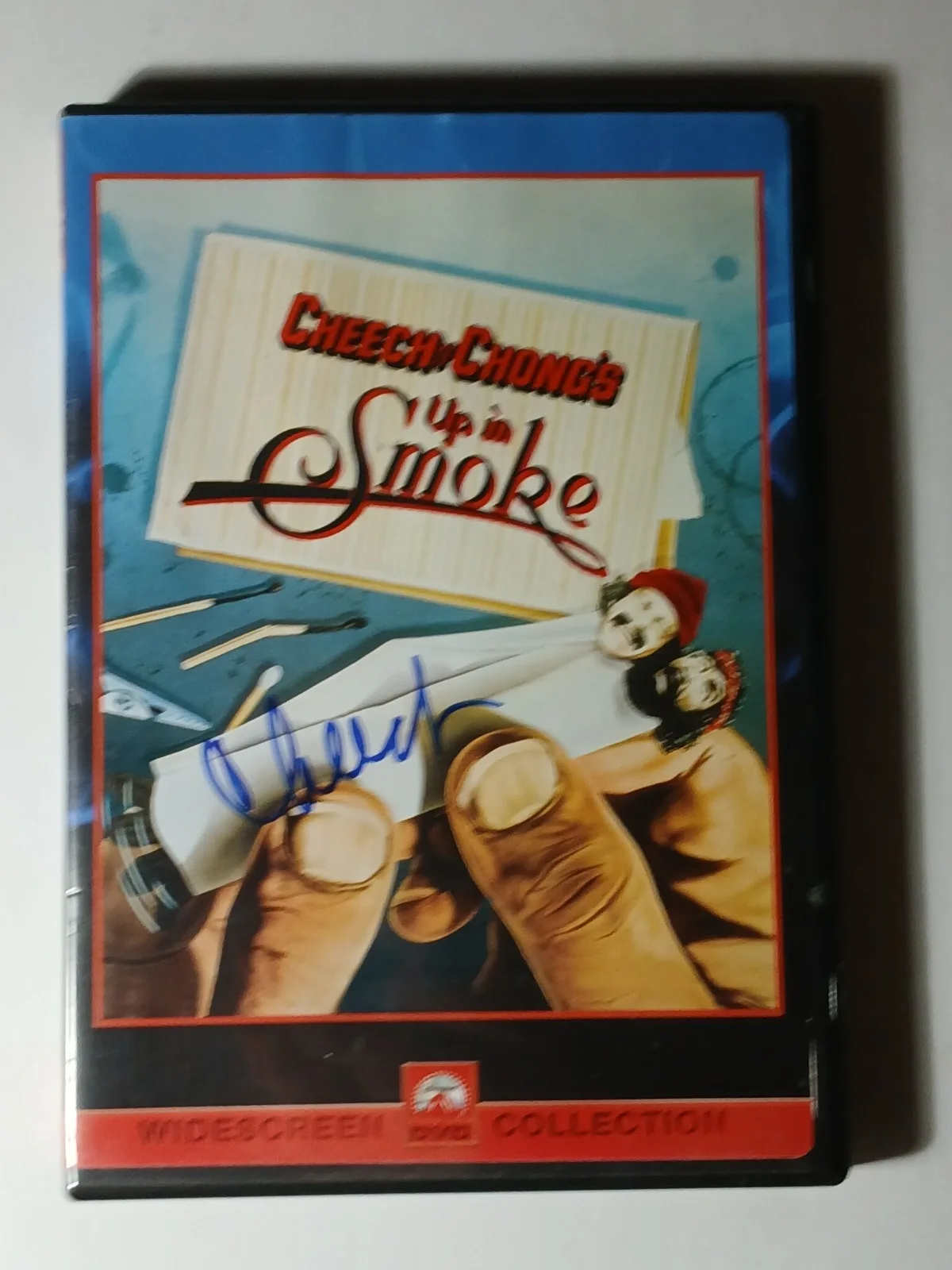 Cheech Marin — Cheech Marin Autographed Marijuana Joint Cheech and Chong Up In Smoke DVD Cover, изображение 3
