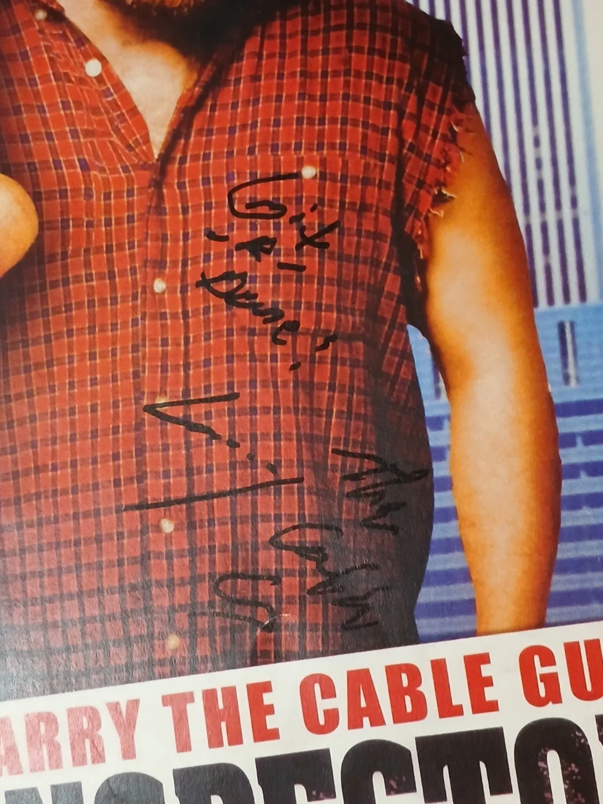 Larry The Cable Guy Autographed Movie Poster Health Inspector 11x17 Signed Auto, изображение 5
