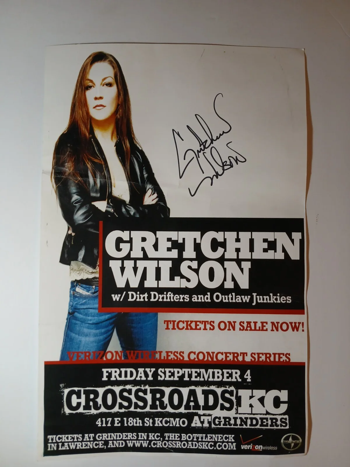 Gretchen Wilson Autographed Country Music Concert Poster Signed Concert Poster, изображение 2