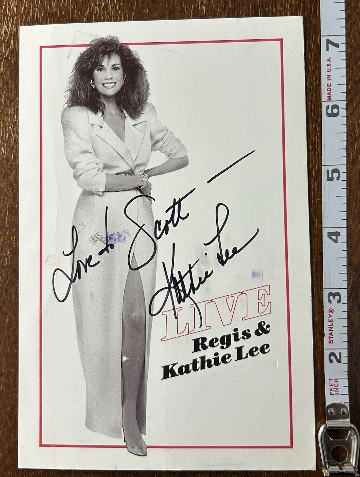 Kathy Lee Gifford — Kathy Lee Gifford Signed 5x7 Photo Autograph Live Regis And Kathy Lee TV No COA, изображение 2