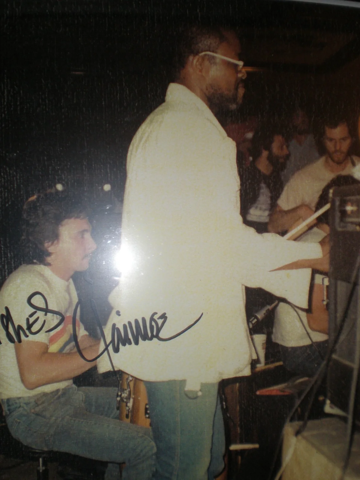 JAIMOE JOHANSON AUTOGRAPHED COLOR PHOTO ALLMAN BROTHERS DRUMMER 14.5" X 11.5", изображение 3
