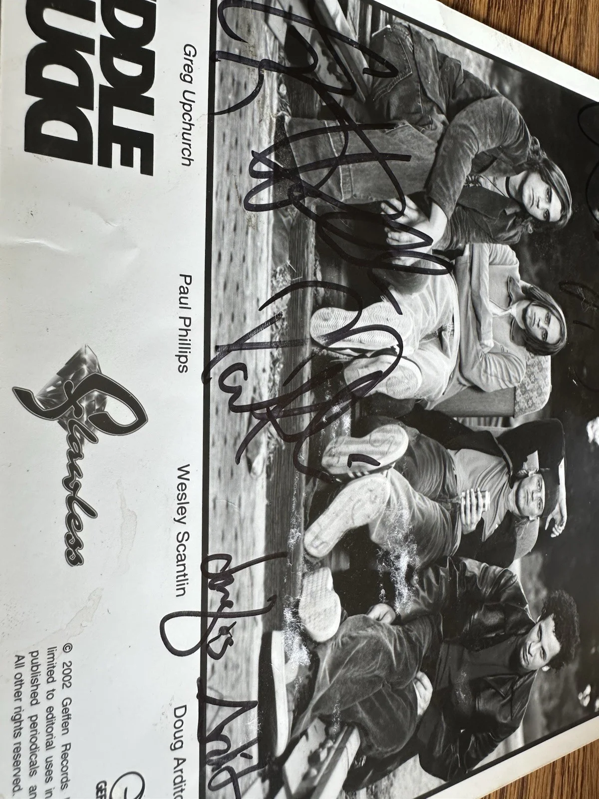 Autographed Puddle Of Mudd 8 X 10 Photo, image 2