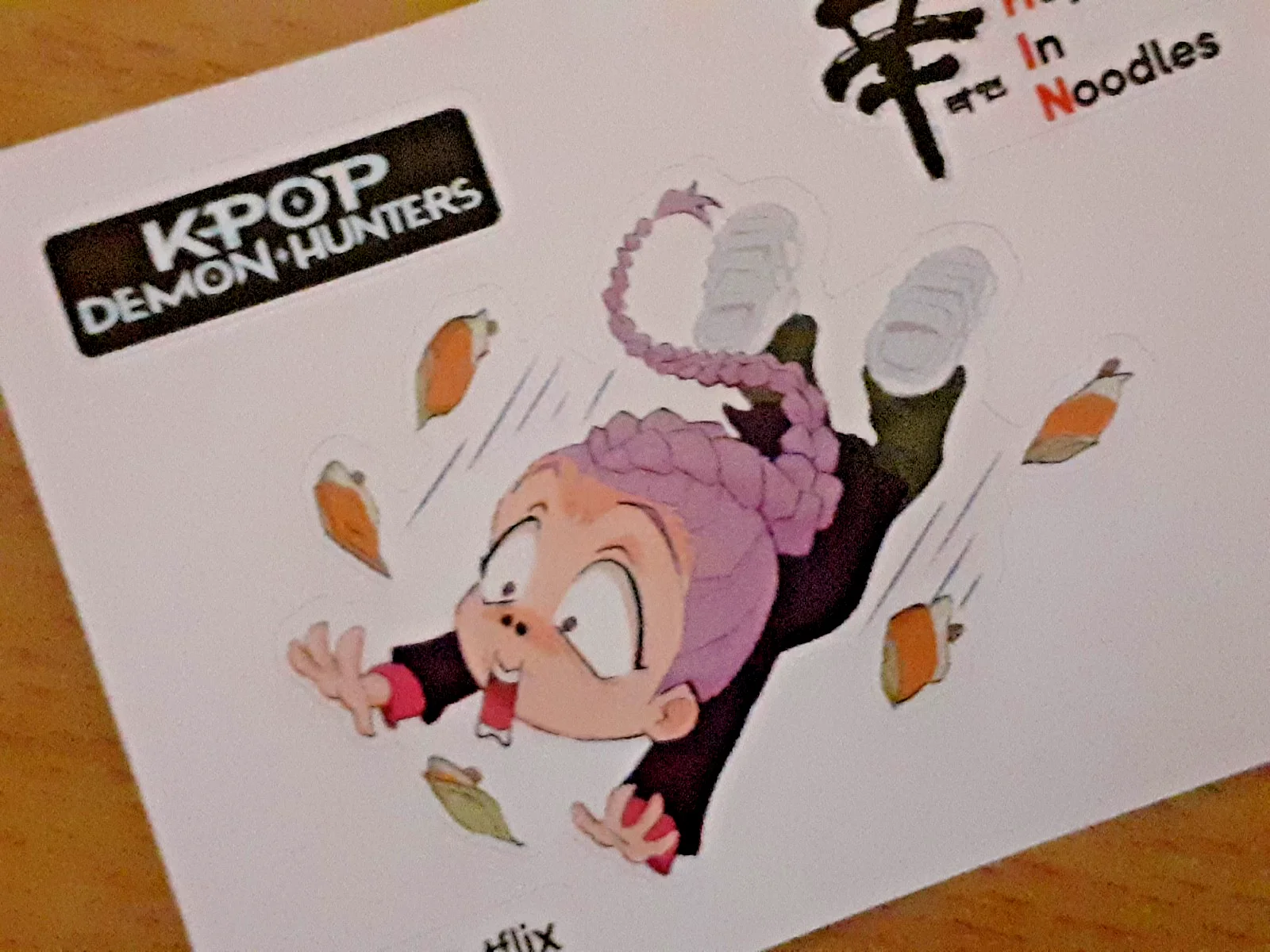 Rare Shin Ramyun K-Pop Demon Hunters Sticker #12 RUMI – Nongshim Netflix Promo, изображение 2