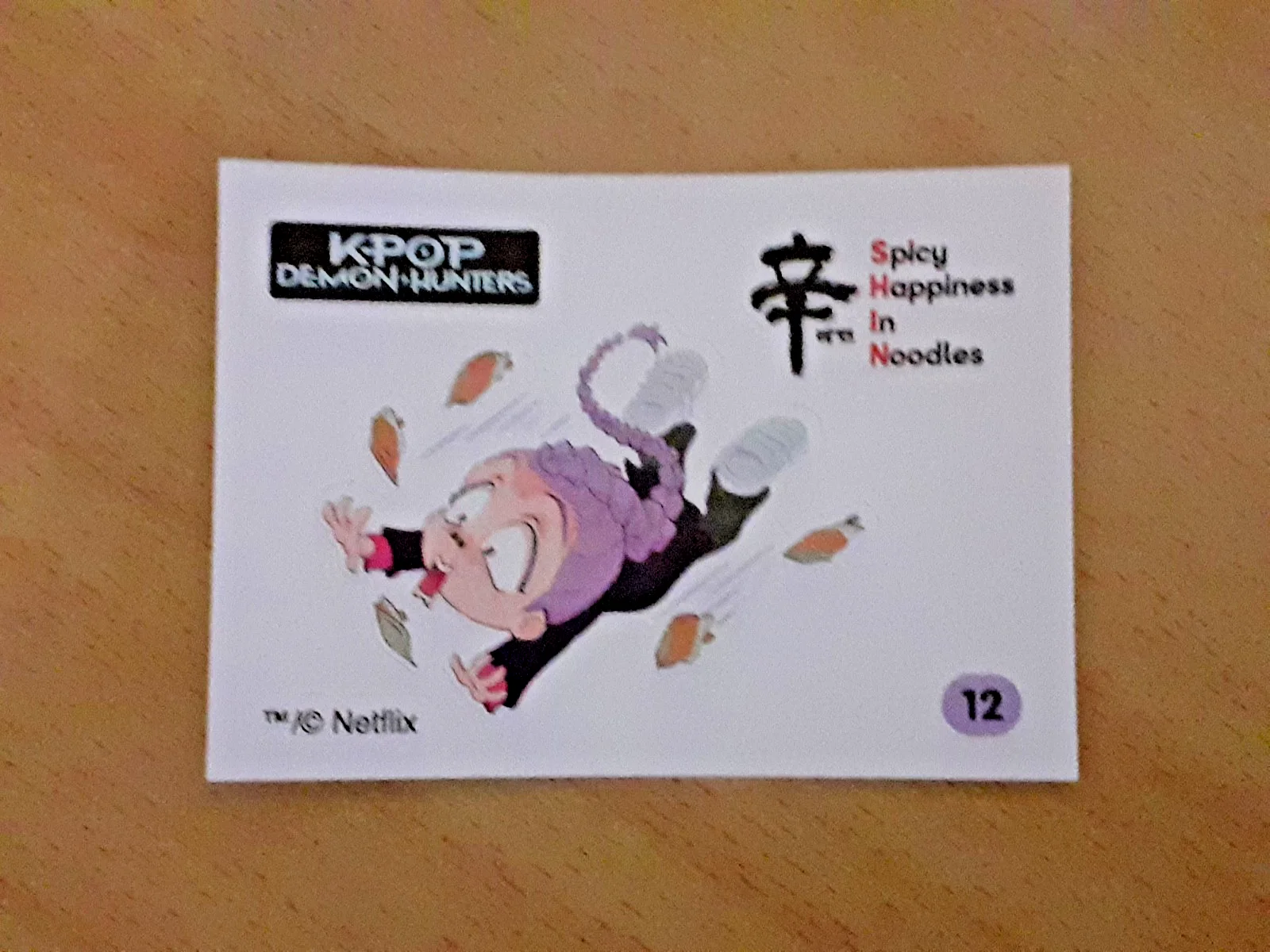 Rare Shin Ramyun K-Pop Demon Hunters Sticker #12 RUMI – Nongshim Netflix Promo, изображение 3