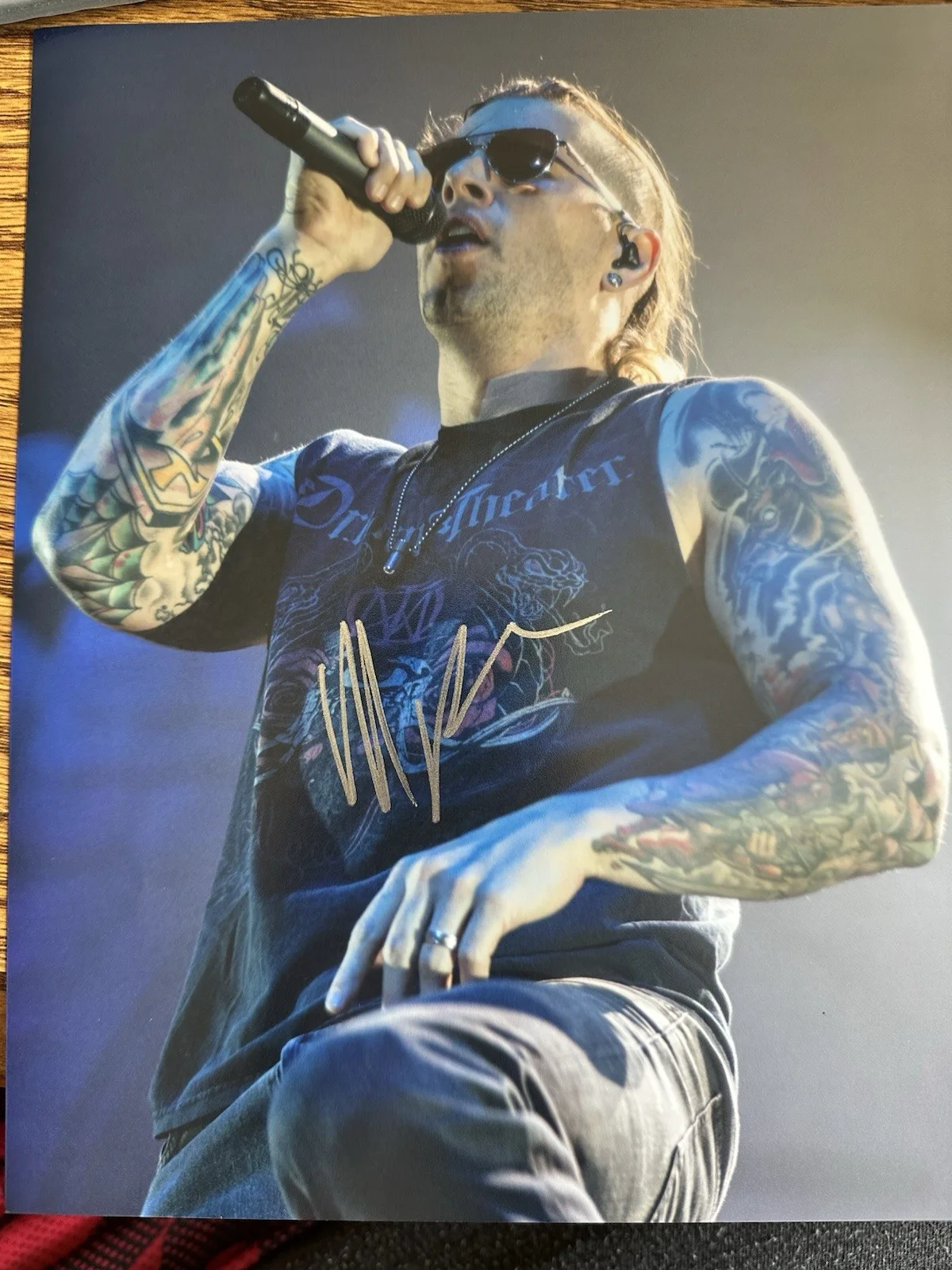 Autographed M Shadows Avenged Sevenfold 8 X 10 Photo, image 2