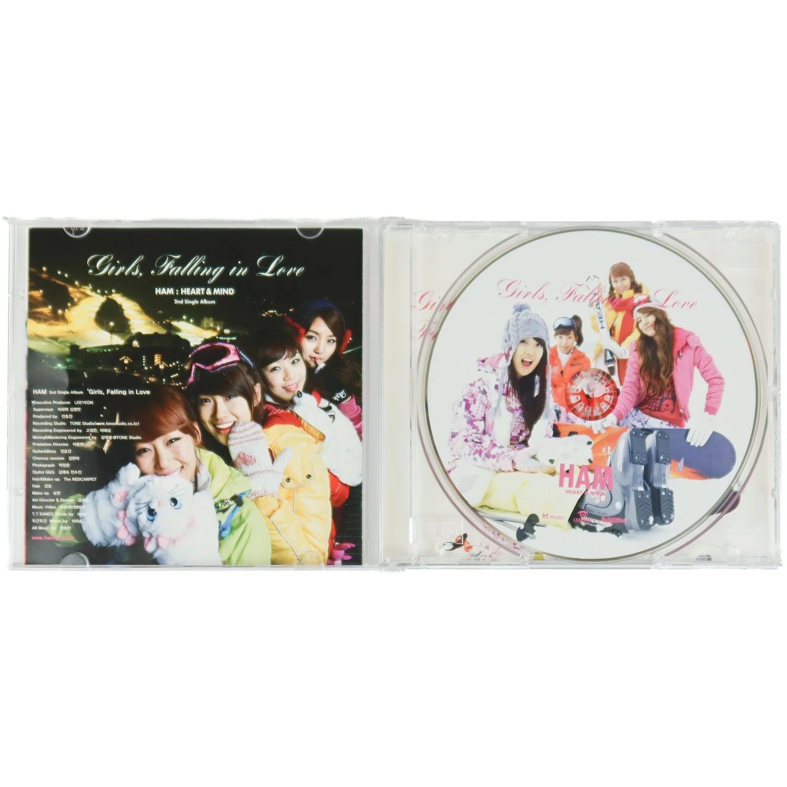 HAM - Girls Falling In Love 2nd Single Album Signed Autographed Promo CD 2009, image 2