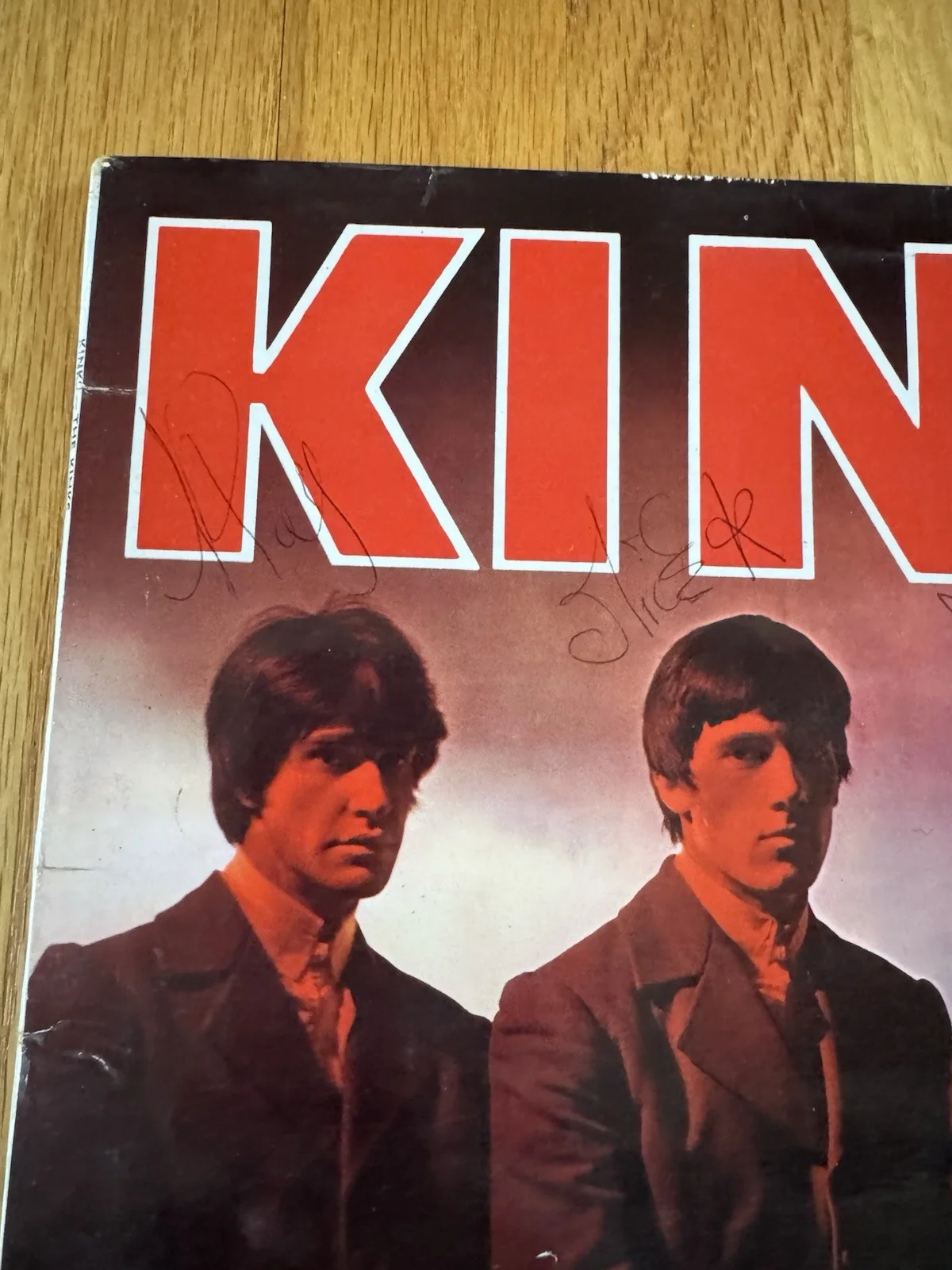 Kinks — Kinks Signed Debut Album JSA Ray Dave Davies Pete Quaife Mick Avory In Ballpoint, изображение 2