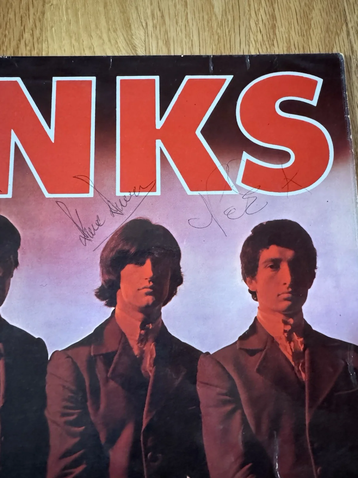 Kinks — Kinks Signed Debut Album JSA Ray Dave Davies Pete Quaife Mick Avory In Ballpoint, изображение 3