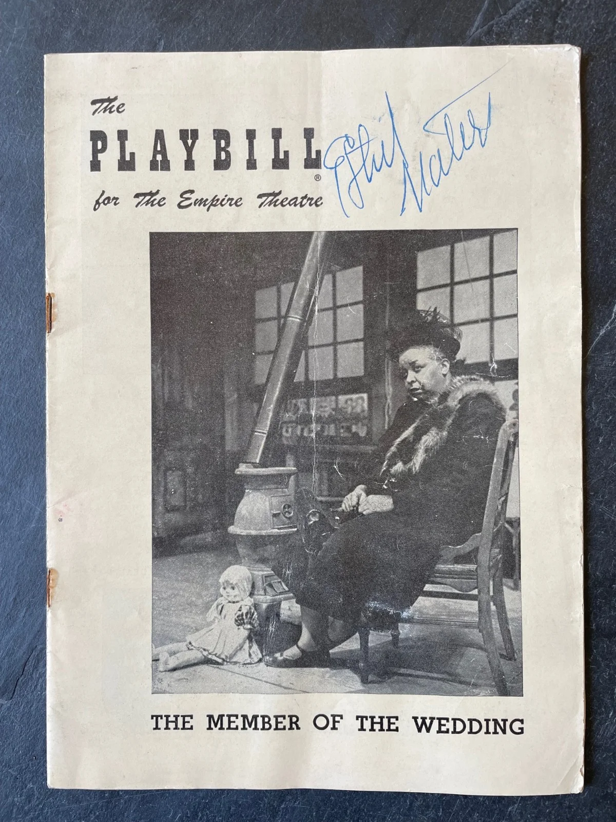 Ethel Waters — Nov 10 1950 ETHEL WATERS Signed Playbill + Ticket Stub THE MEMBER OF THE WEDDING, изображение 2