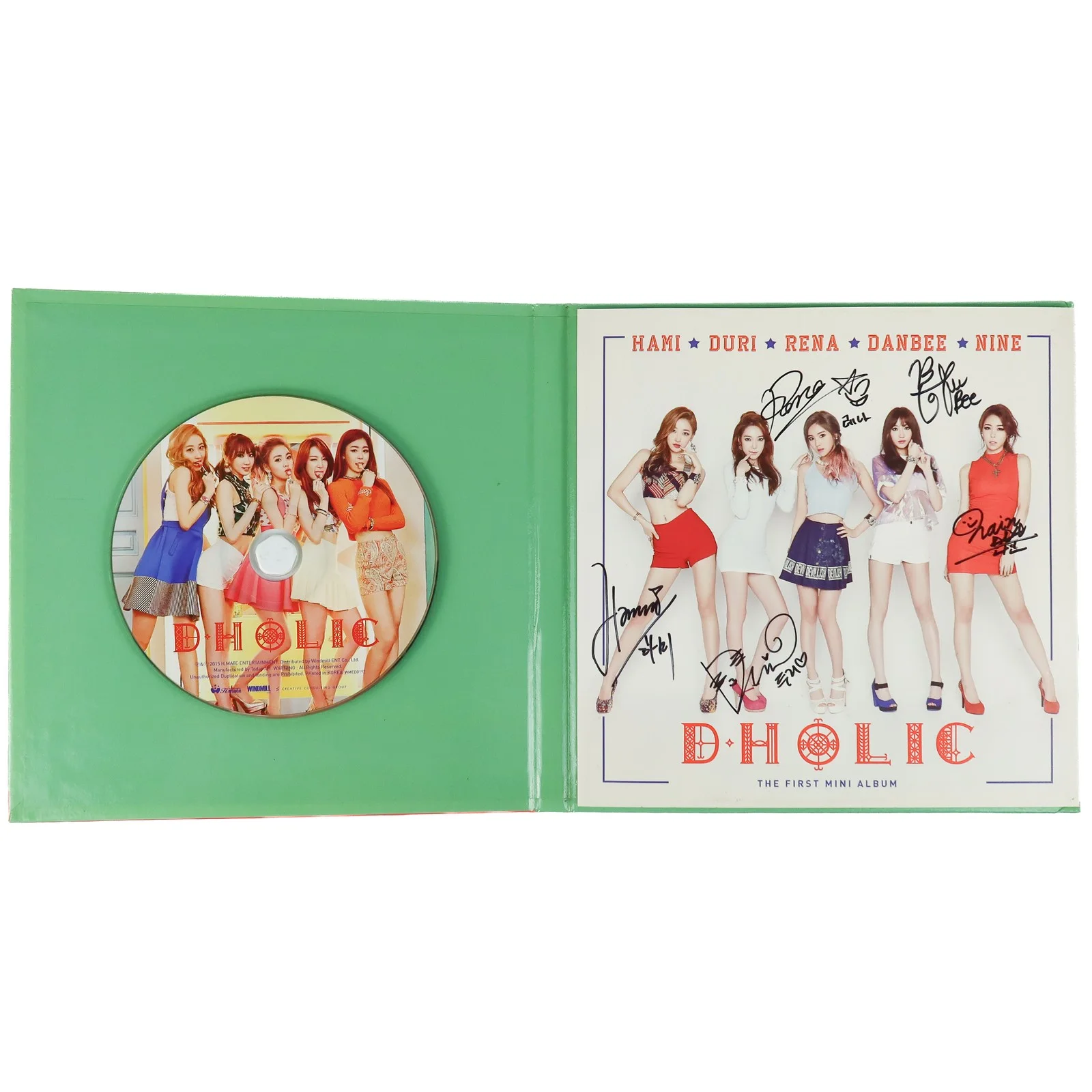 D.Holic - Chewy 1st Mini Album Signed Autographed CD Promo 2015 D-Holic 2, изображение 3