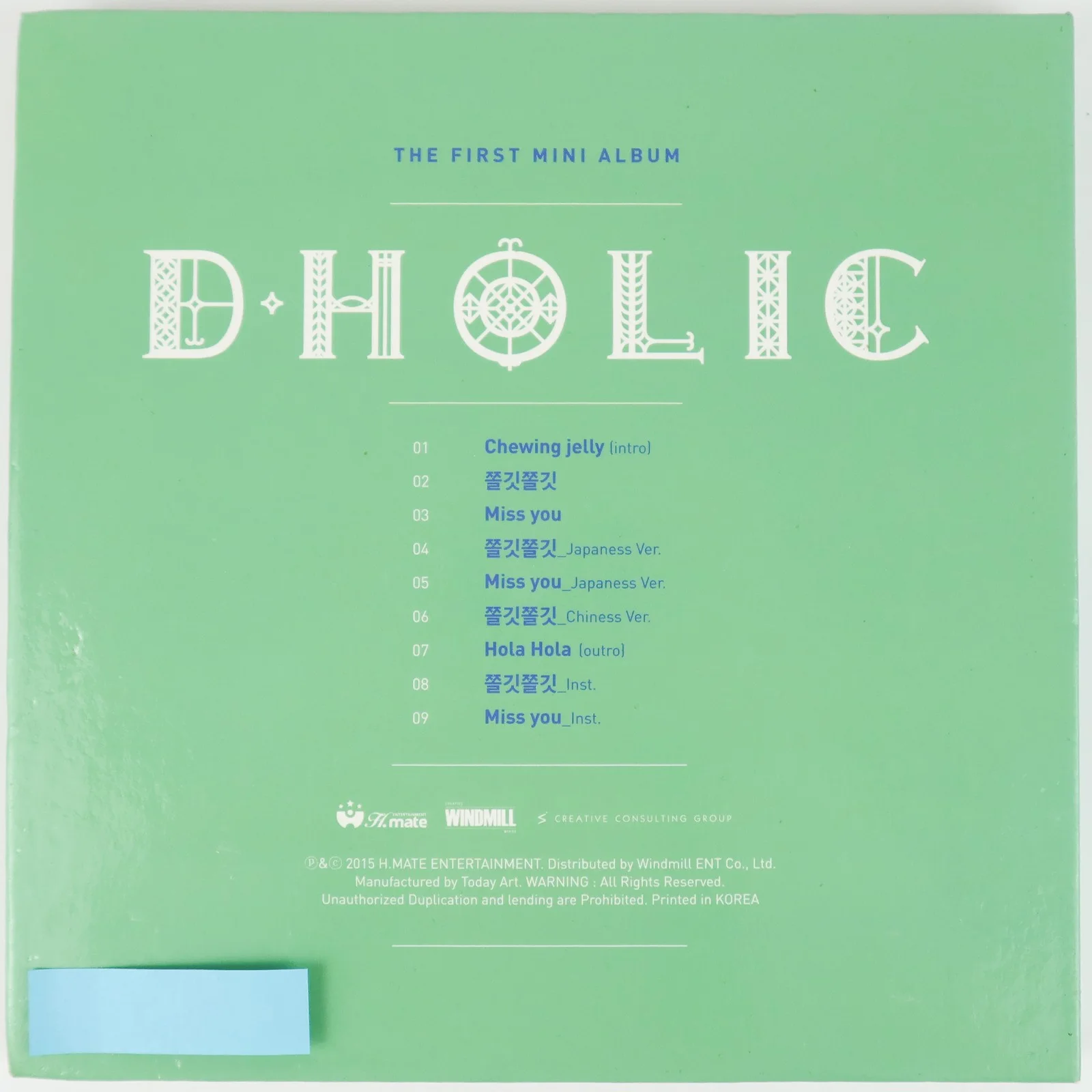 D.Holic - Chewy 1st Mini Album Signed Autographed CD Promo 2015 D-Holic 2, изображение 4