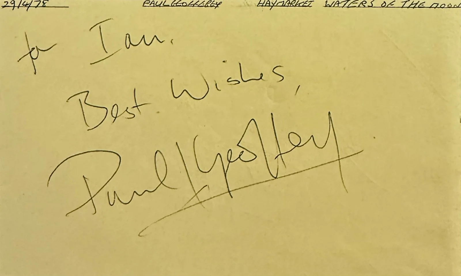 Paul Geoffrey, Paul Hardwick — PAUL GEOFFREY & PAUL HARDWICK Dual Signed Autographed 3x5 ALBUM PAGE EXCALIBUR, изображение 3