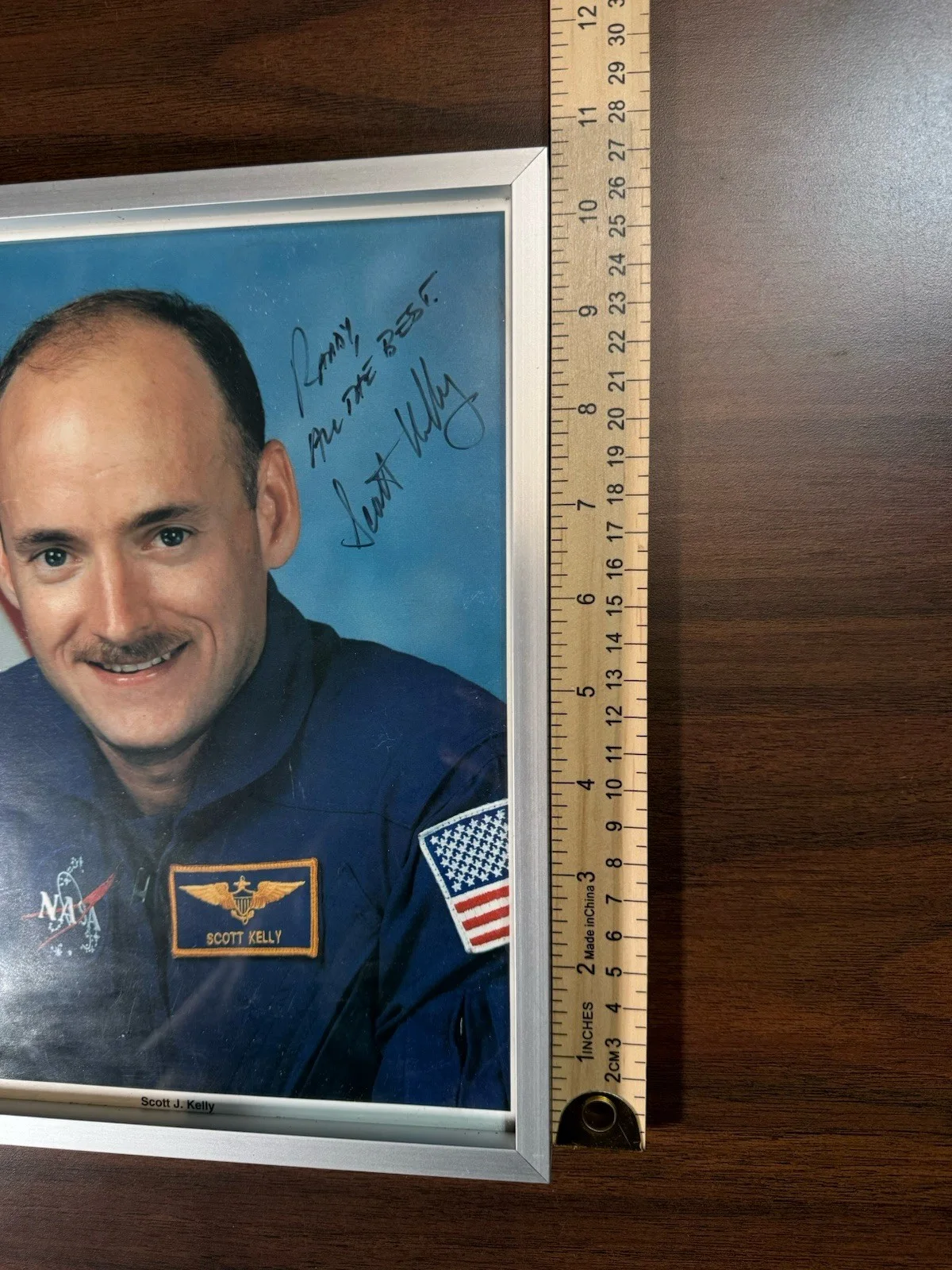 Scott Kelly — Scott Kelly USA NASA Space Astronaut Signed Autographed 8x10 Photo Framed No Coa, изображение 5