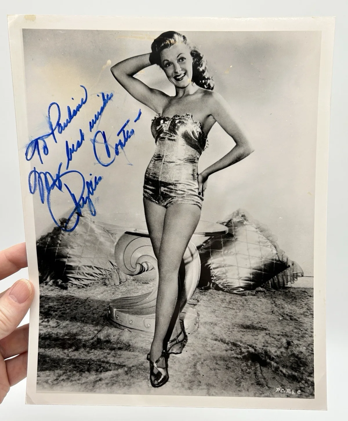 Phyllis Coates — PHYLLIS COATES SEXY SIGNED PHOTO & LETTER Original Autographs LOIS LANE Actress, image 2