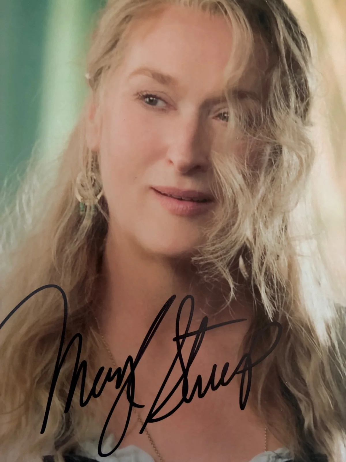 Meryl Streep — MERYL STREEP Signed 8x10 MAMMA MIA! Authentic Autograph Donna Sheridan +4 photos, image 2
