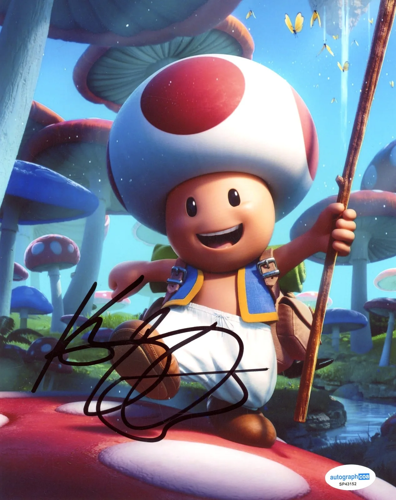 Keegan-Michael Key — Keegan-Michael Key Signed SUPER MARIO BROS TOAD 8x10 Photo EXACT Proof ACOA D, image 2