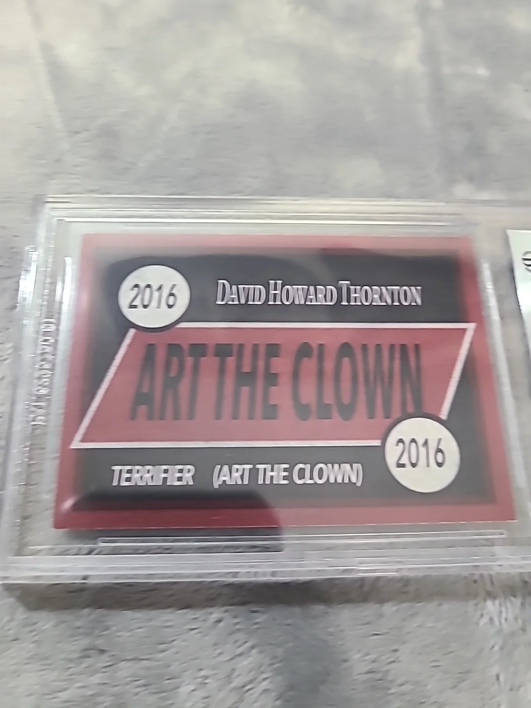 David Howard Thornton Signed Card BAS Terrifier Rare + Sketch BAS, image 4
