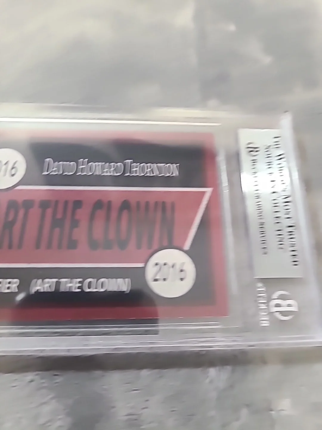 David Howard Thornton Signed Card BAS Terrifier Rare + Sketch BAS, image 5
