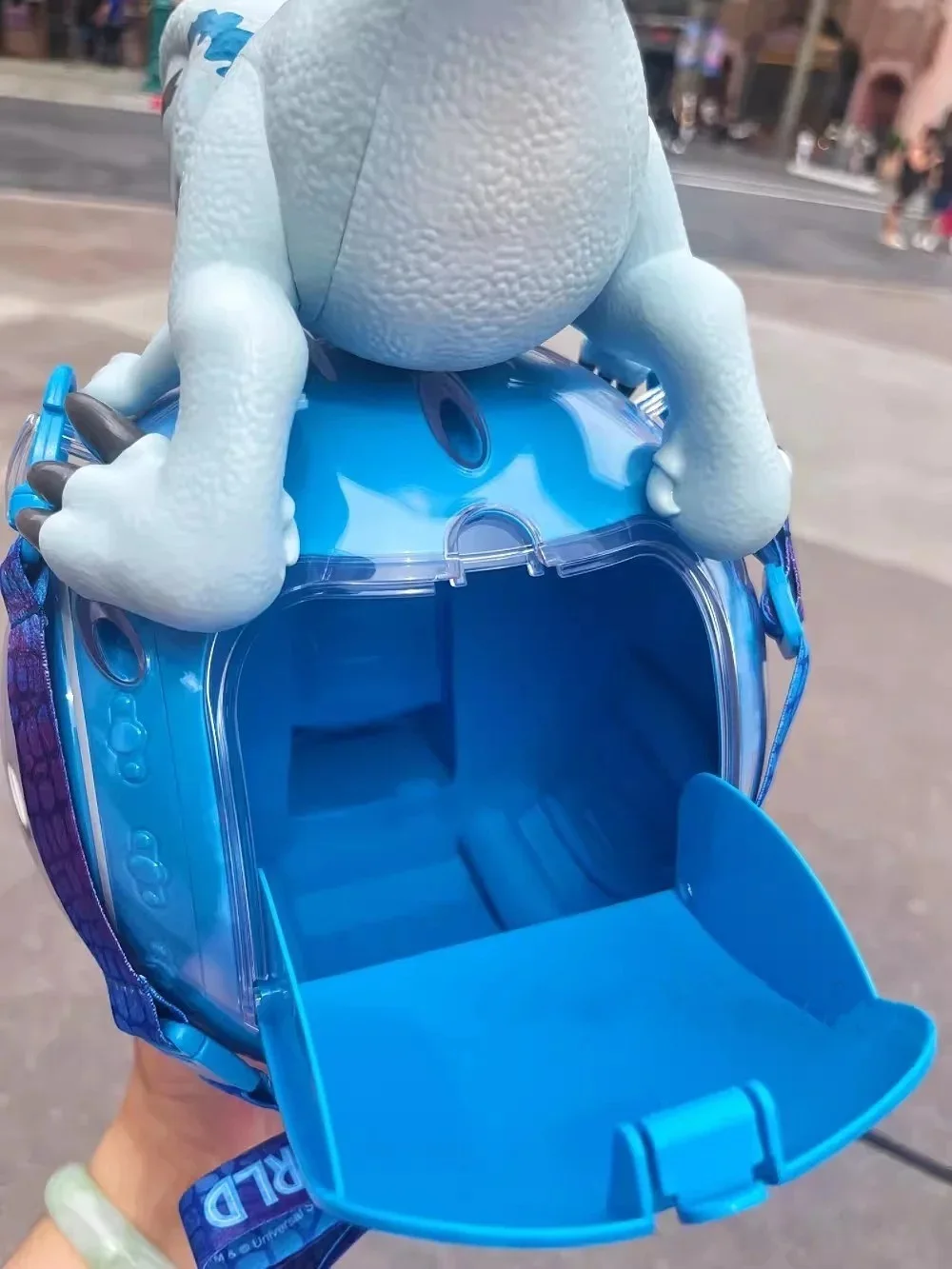 Beijing Film Park Blue Velociraptor Popcorn Bucket Dinosaur Souvenir Storage Box, изображение 2