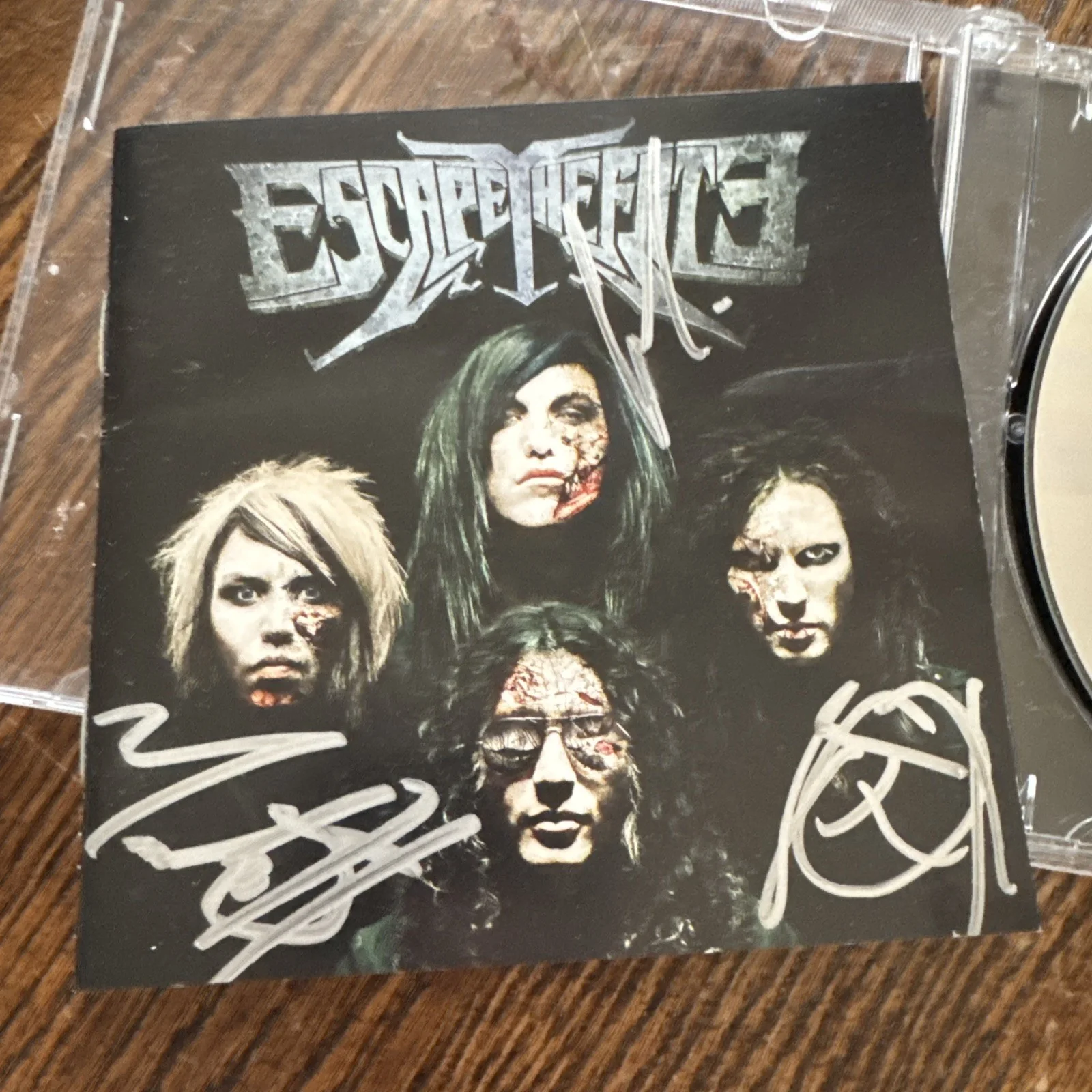 Escape The Fate – Self Titled Autographed Signed CD Booklet, image 5