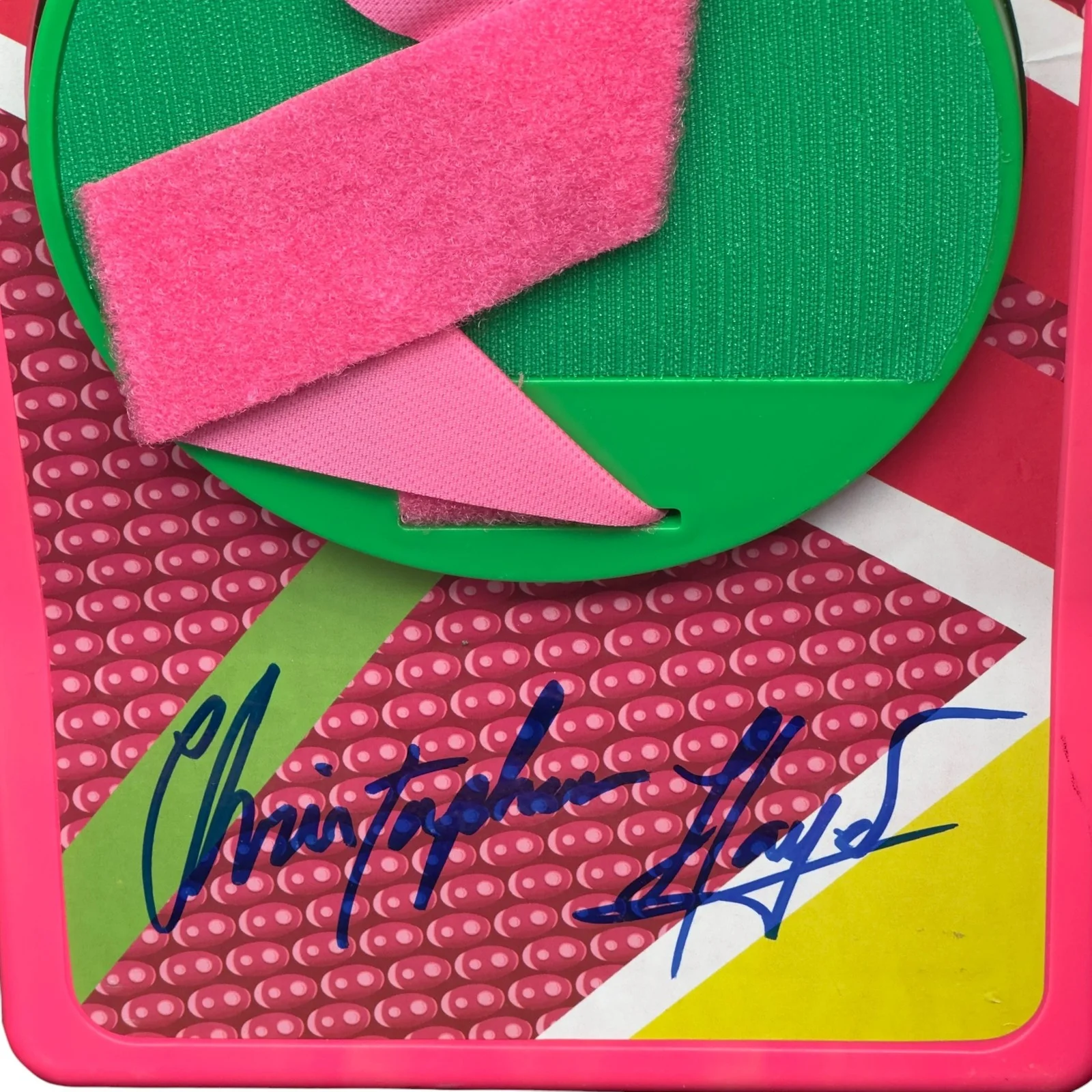 Michael J Fox, Christopher Lloyd, Leah Thompson, Tom Wilson — Michael J Fox Christopher Lloyd Thompson Wilson Cast Signed Hoverboard Beckett, image 5