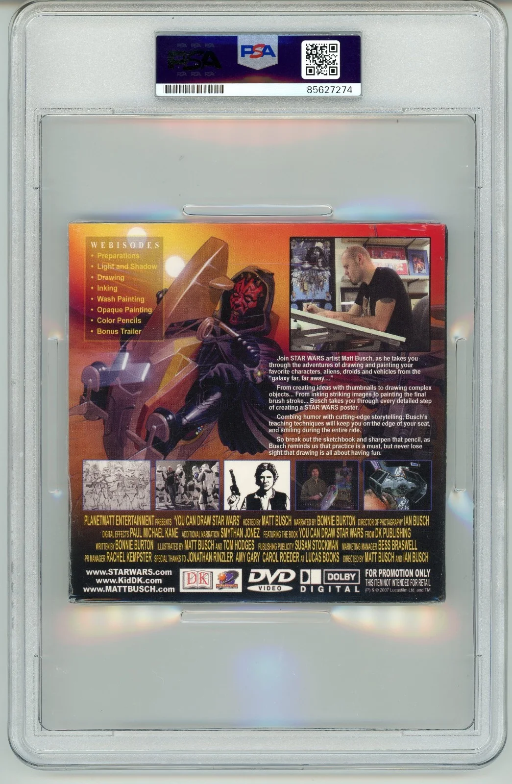 Mark Hamill — Mark Hamill ~ Signed Autographed "Forcefully" Star Wars DVD ~ PSA DNA Encased, image 3