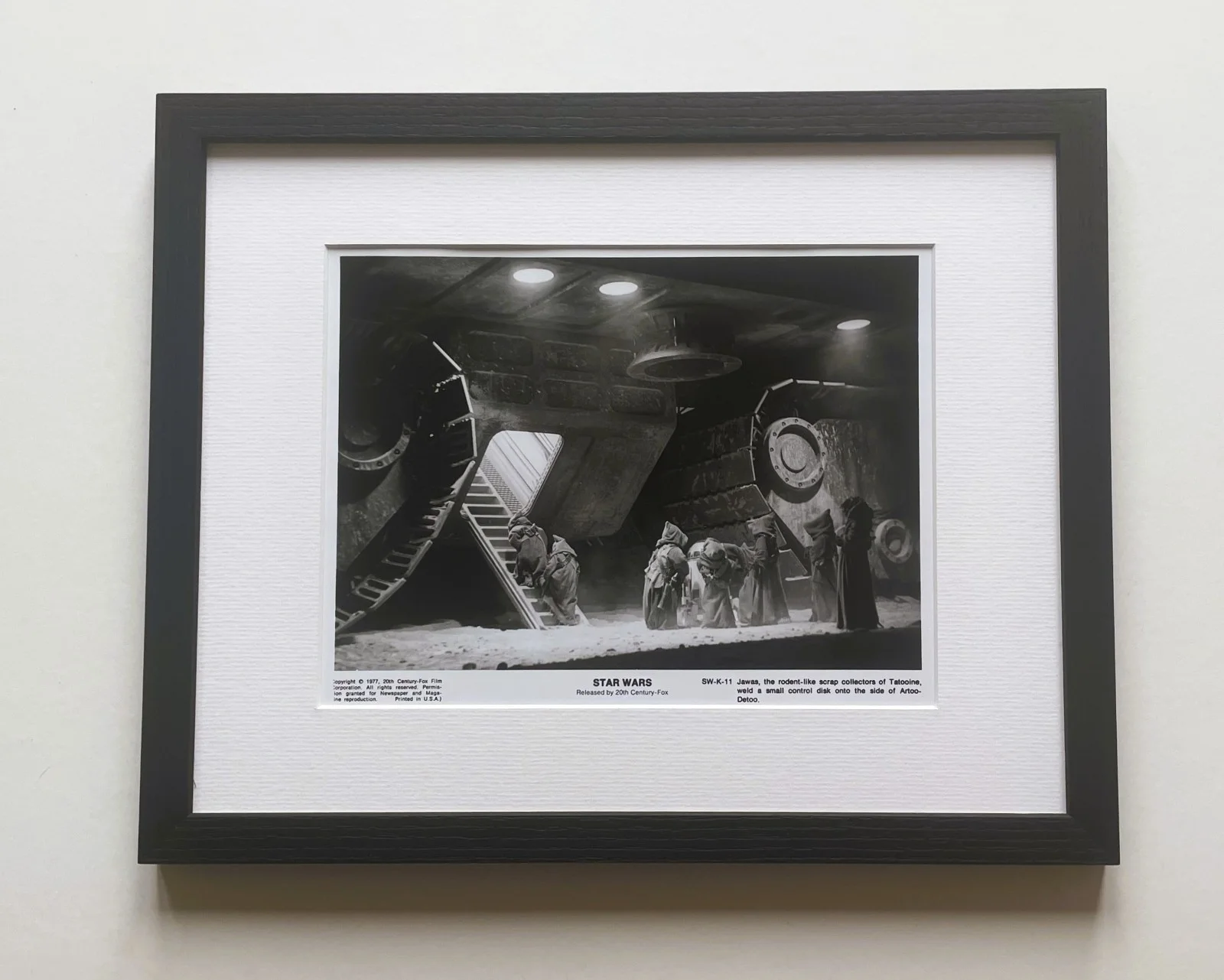 Star Wars Photo Original Framed B&W 8X10 Inch Press Publicity Still, image 2