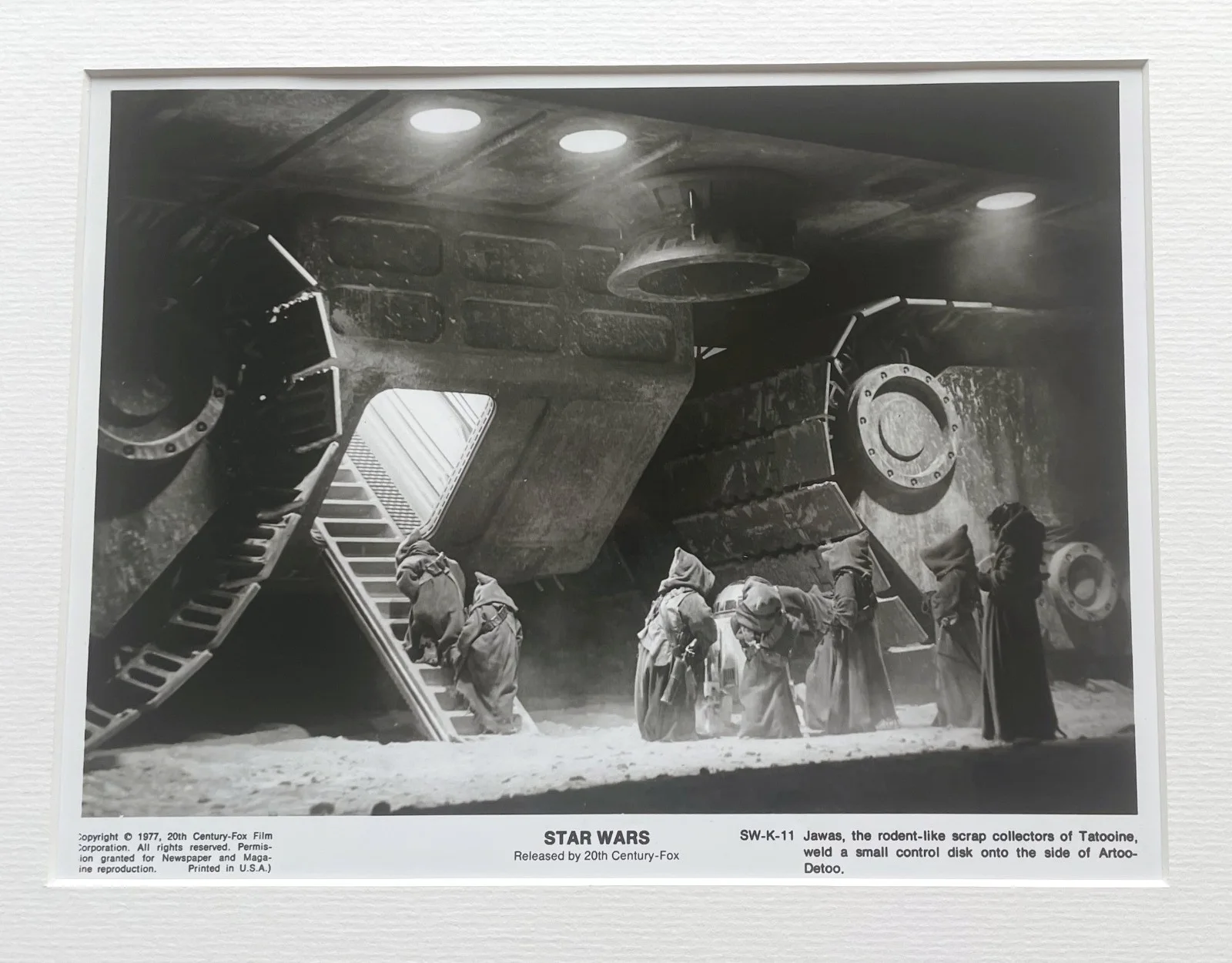 Star Wars Photo Original Framed B&W 8X10 Inch Press Publicity Still, image 3