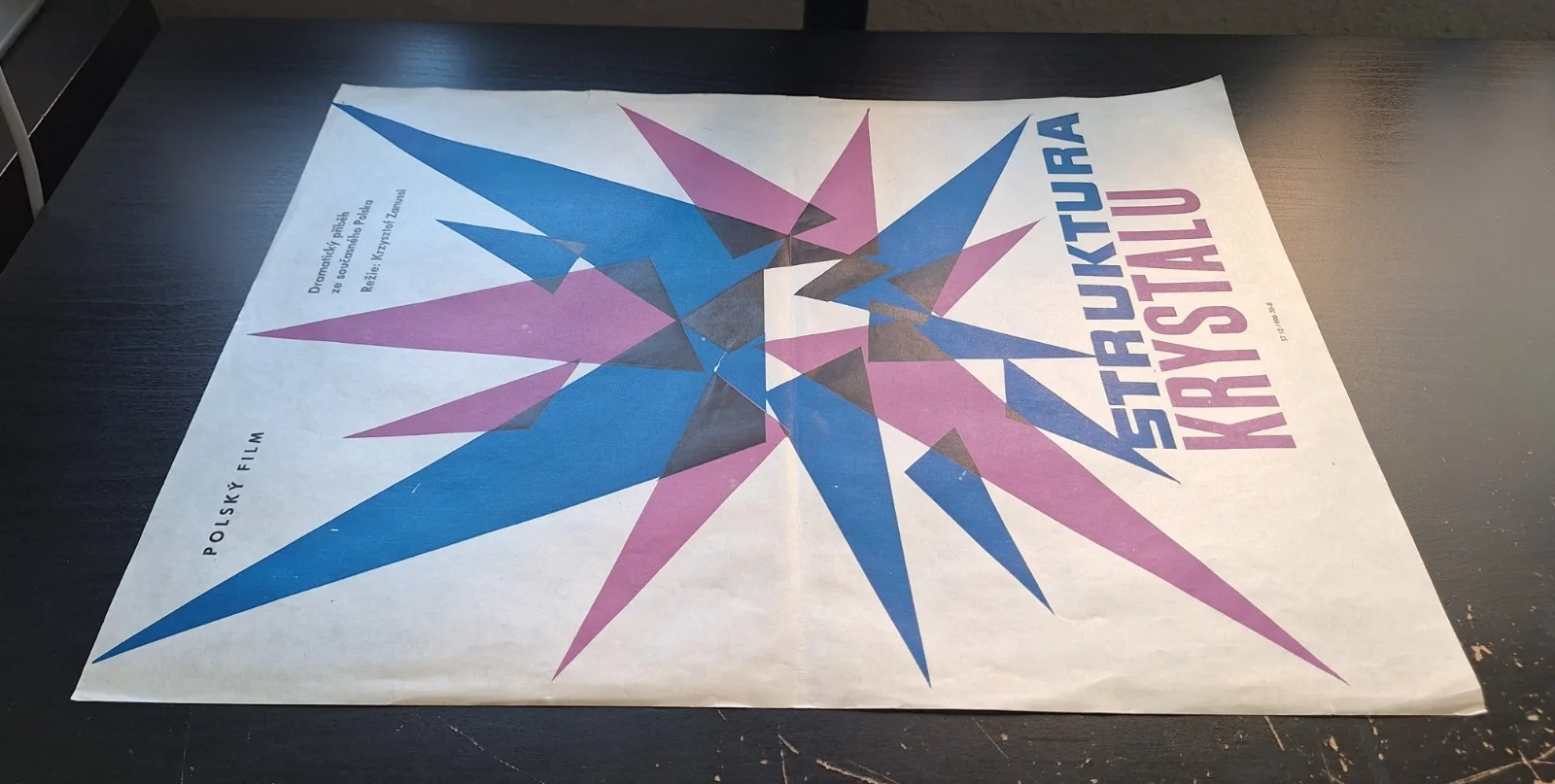 STRUKTURA KRYSZTALU, THE STRUCTURE OF CRYSTAL, ORIGINAL A3 CZECH MOVIE POSTER, изображение 4