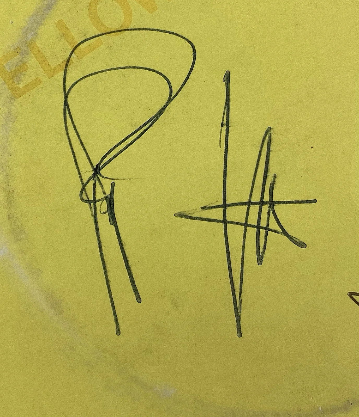 Thin Lizzy Signed Album Cover 1st Press Yellow Pearl Phil Lynott Auto +2 PSA/DNA, изображение 5