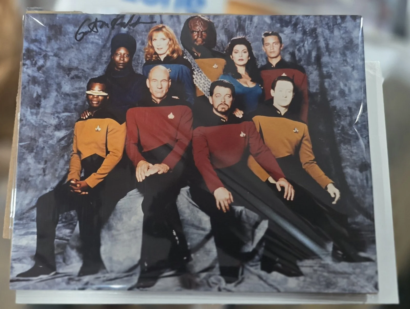 Gates McFadden — Gates MCFADDEN SIGNED Star Trek TNG Signed Autographed Cast Photo 8x10